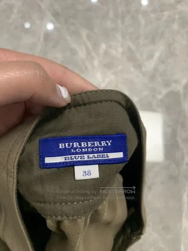 Burberry Burberry Green Cotton Women's Mini Skirt. Size 24" / US 00 / IT 34 - 5 Thumbnail