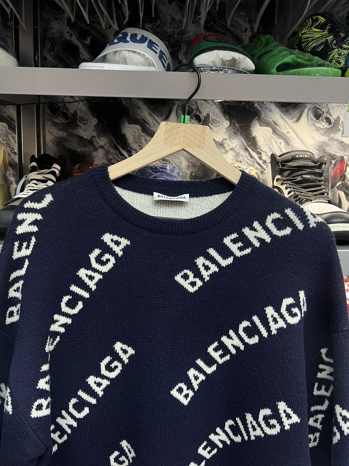 Balenciaga Balenciaga Logo Crewneck Size US L / EU 52-54 / 3 - 3 Thumbnail