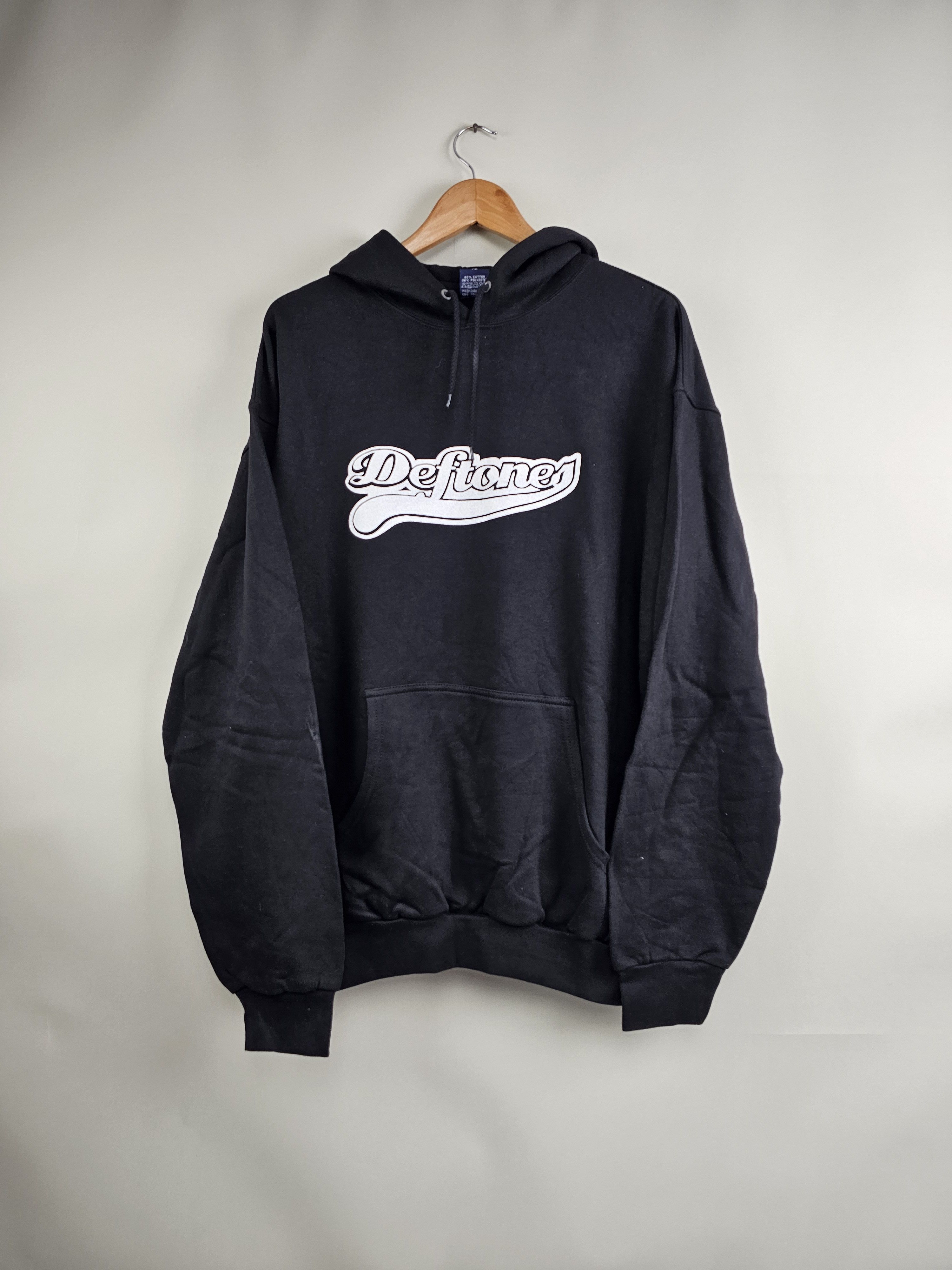 image of Band Tees x Rock Tees 90's Deftones Adrenaline Hoodie XL 23.5" 29" in Black, Men's