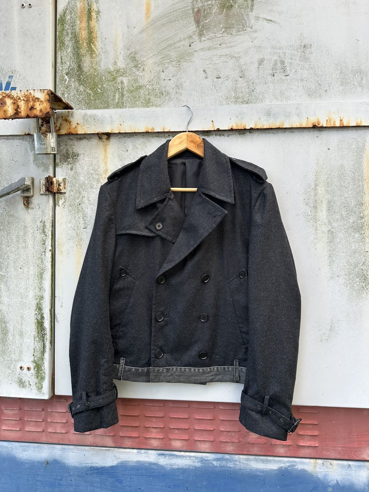 Japanese Brand 👹Uniqlo Wool Double Collar Jacket Size US M / EU 48-50 / 2 - 1 Thumbnail