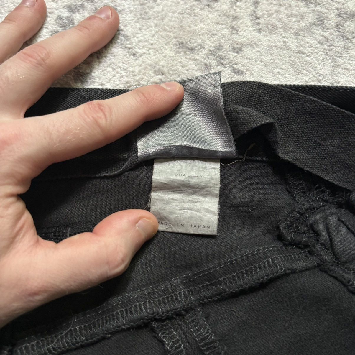 Julius Julius SAMPLE Drop Crotch Tapered Denim Jeans Black Size US 32 / EU 48 - 8 Thumbnail