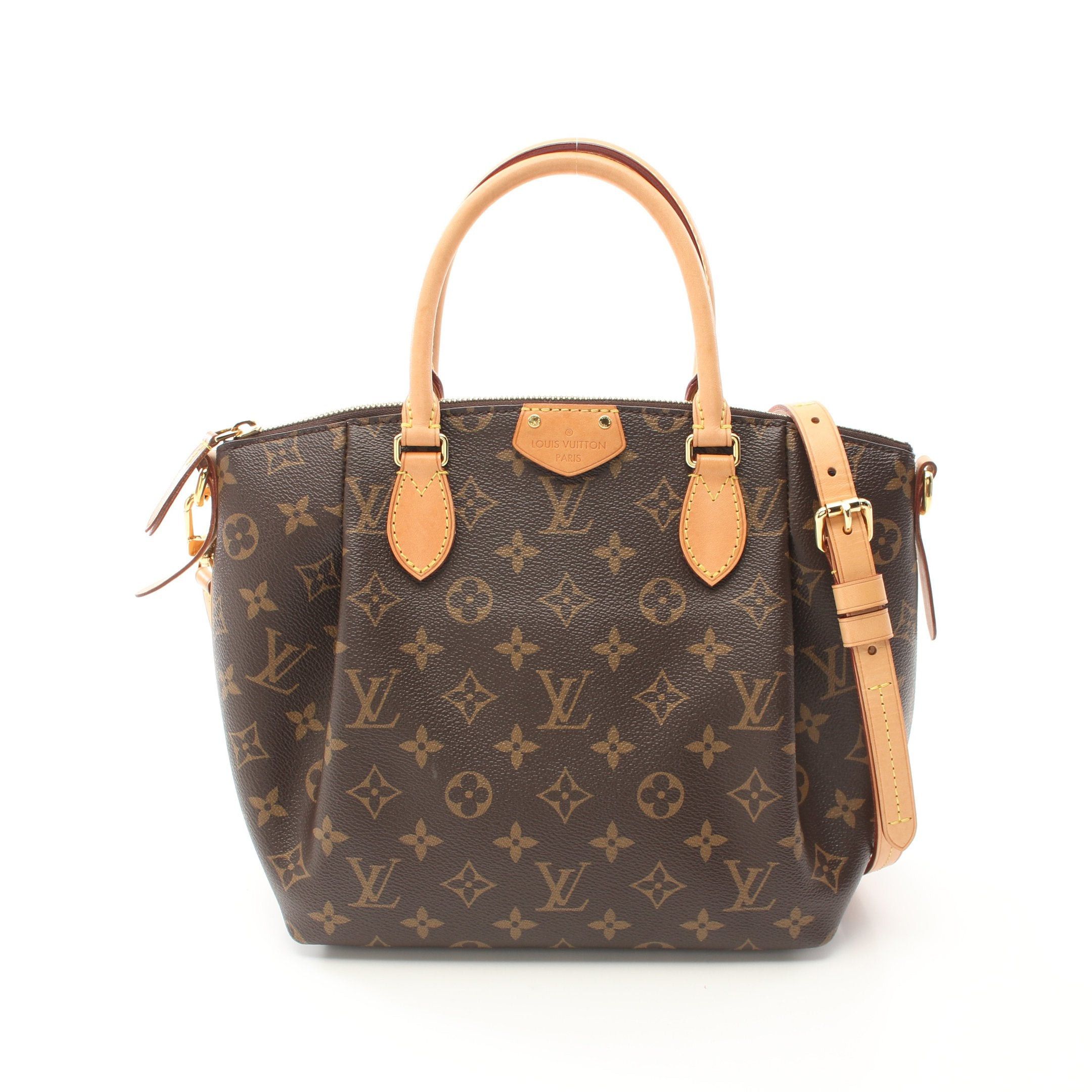 Louis Vuitton Louis Vuitton Turen Pm Monogram Handbag Leather Brown Size ONE SIZE - 1 Thumbnail