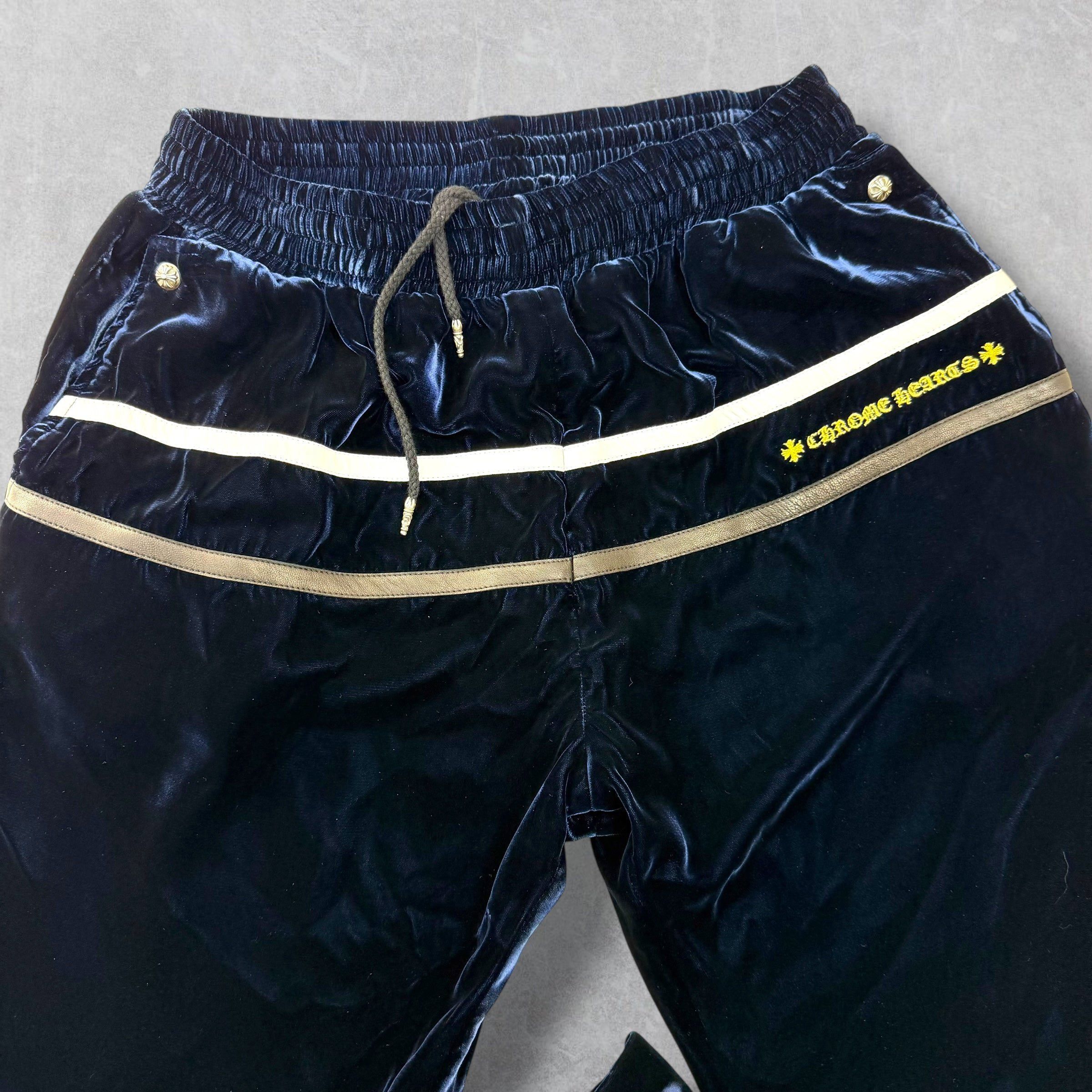 Chrome Hearts Chrome Hearts Y Not Velour Track Pants Black L Size US 32 / EU 48 - 4 Thumbnail