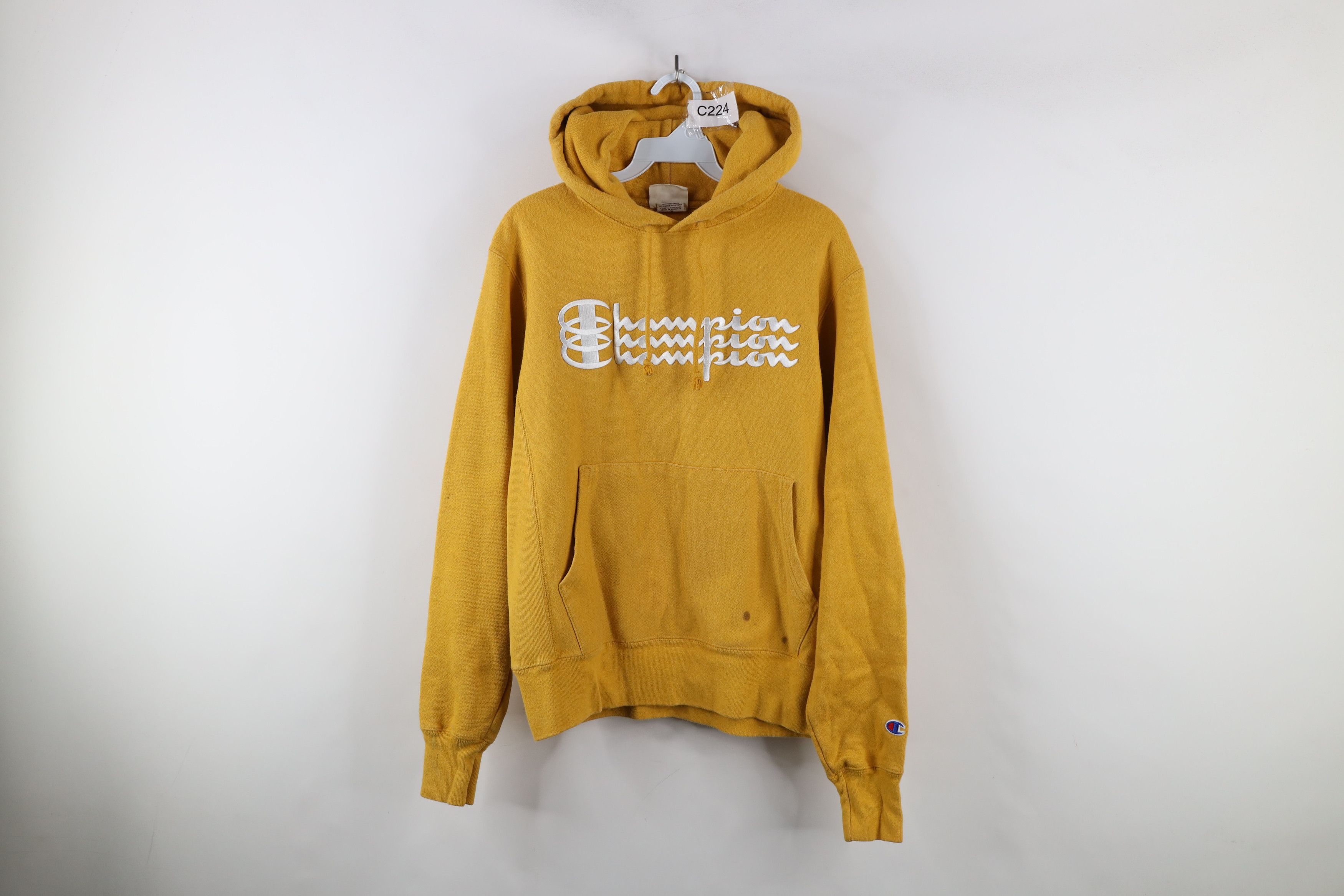 Champion × Vintage Vintage Y2K Champion Reverse Weave Heavyweight Hoodie Size US S / EU 44-46 / 1 - 1 Thumbnail