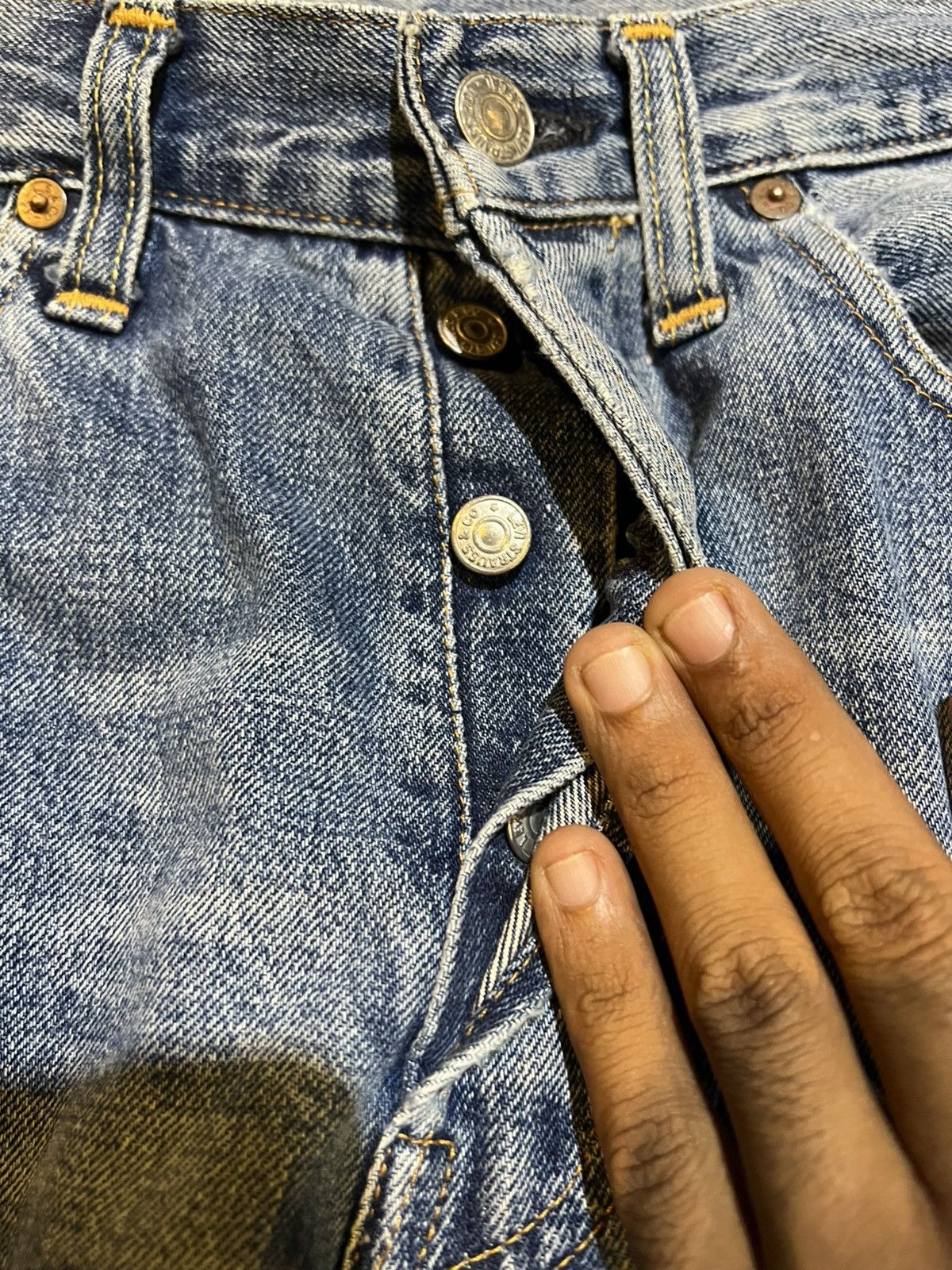 Levi's Vintage Clothing Vintage 1998 Levi’s 501XX LVC Big E Selvedge Size US 29 - 8 Thumbnail