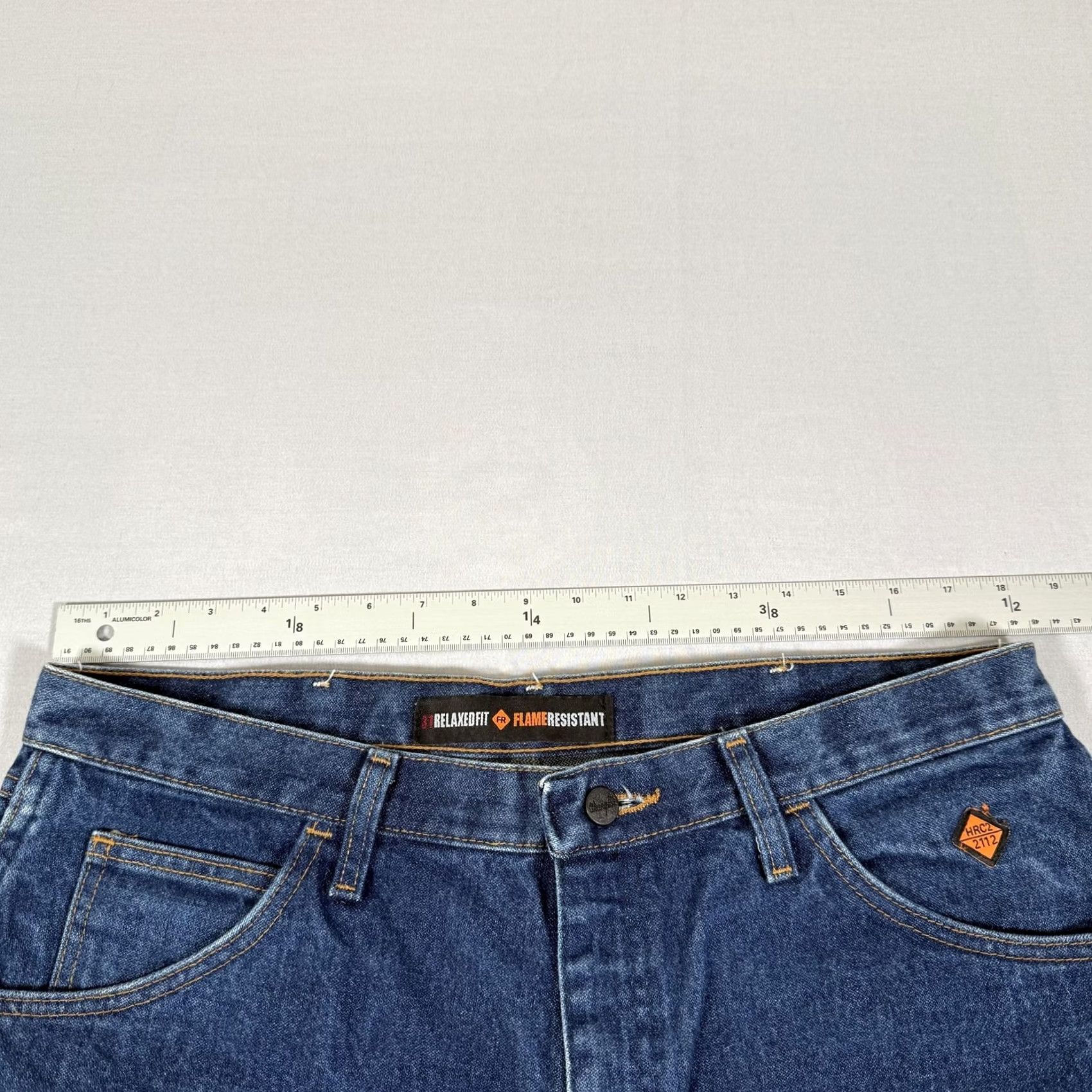 Wrangler Wrangler FR Jeans Men 36x36 Blue Flame Resistant Relaxed Fit Denim Pants Straight Leg Workwear Jeans Size US 36 / EU 52 - 7 Thumbnail