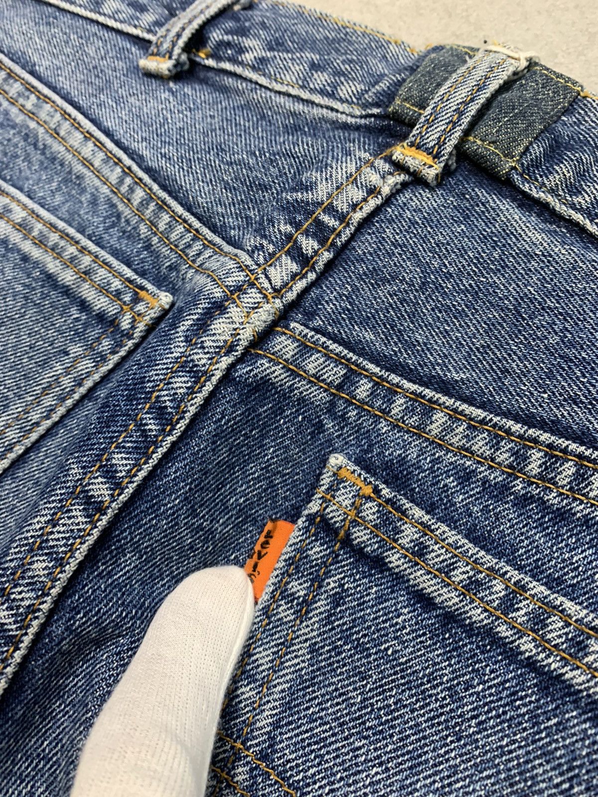 Levi's Vintage Clothing 90s Rare Levi 416 Orange tag Wide leg Faded denim jeans Size US 32 / EU 48 - 6 Thumbnail