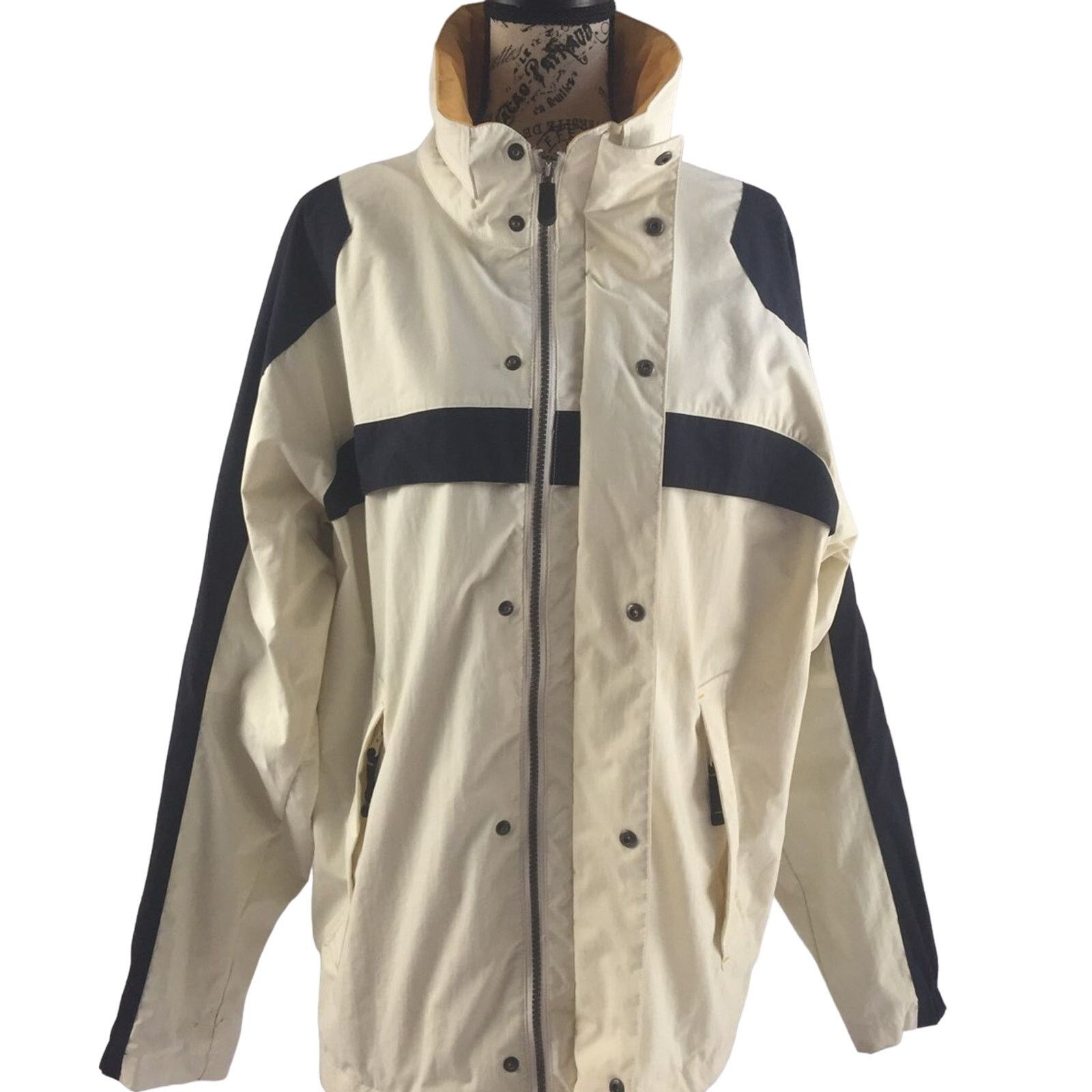 Nautica cream windbreaker men’s boating outlets jacket