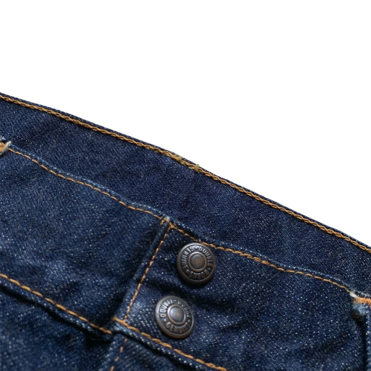 Japanese Brand Vtg 90s Dubble Works Union Made Bush Pants Selvedge Denim Size US 34 / EU 50 - 3 Thumbnail