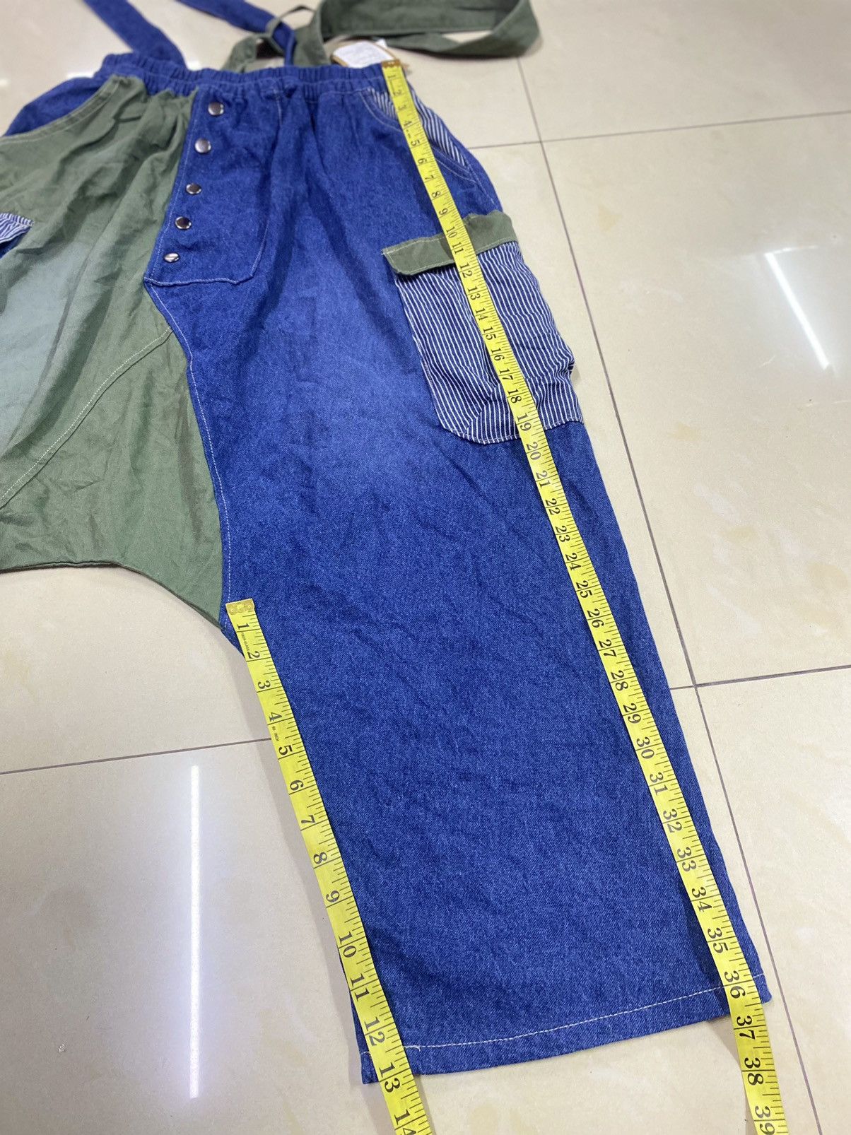 Japanese Brand Yohji Yamamoto Style 2 Tone Cropped Pants Size 26-36 Size US 36 / EU 52 - 13 Thumbnail