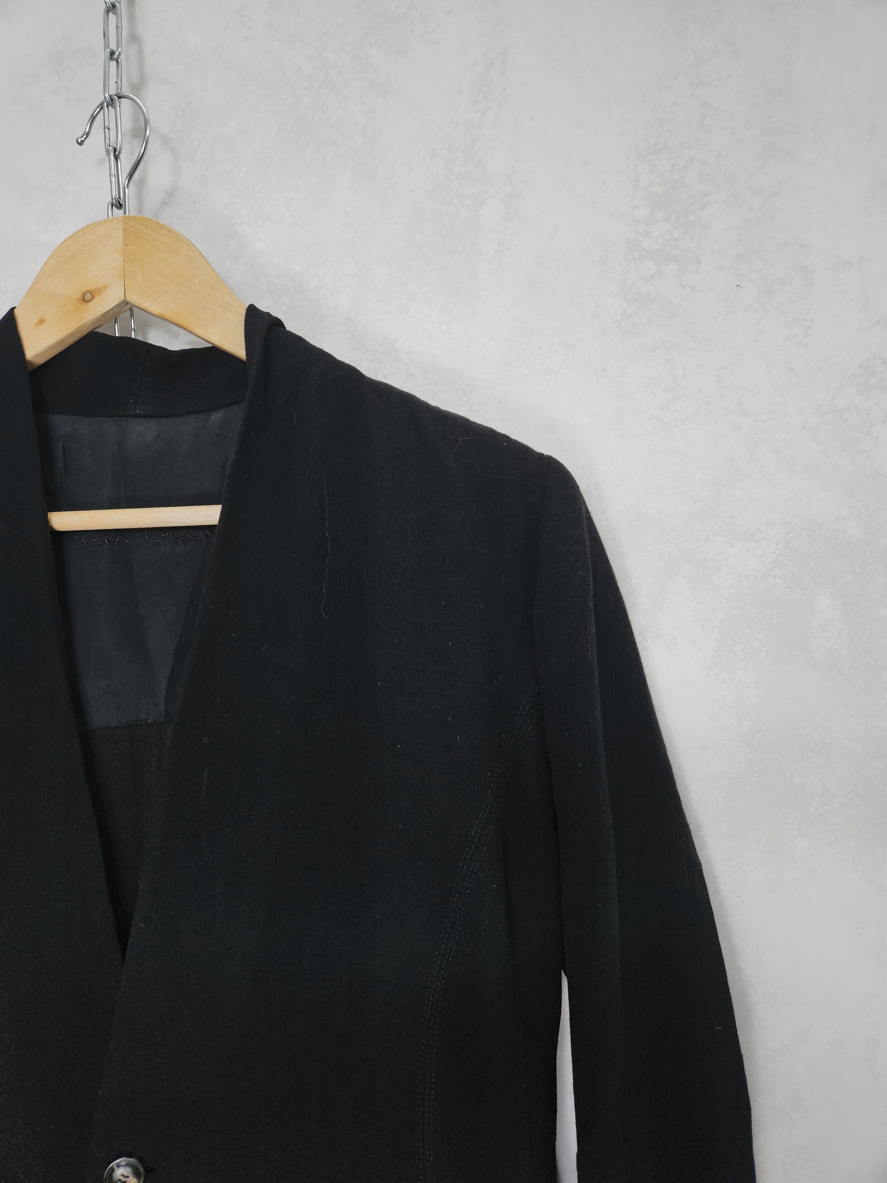 Rick Owens Rick Owens 1 button wool blazer Size L / US 10 / IT 46 - 3 Thumbnail
