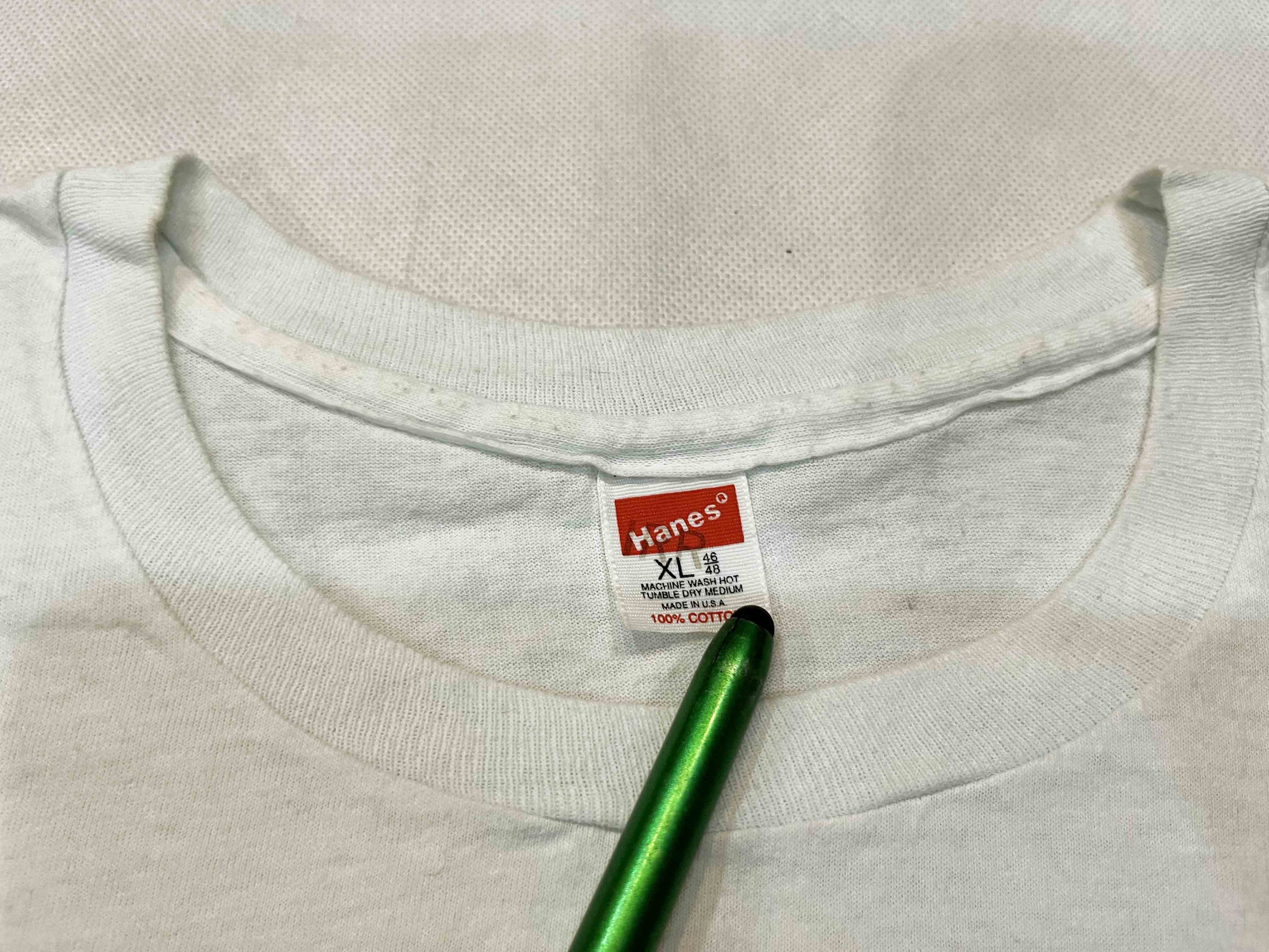 Hanes × Vintage Vintage Hanes 1992 Big Sweep T-Shirt Size US XL / EU 56 / 4 - 3 Thumbnail