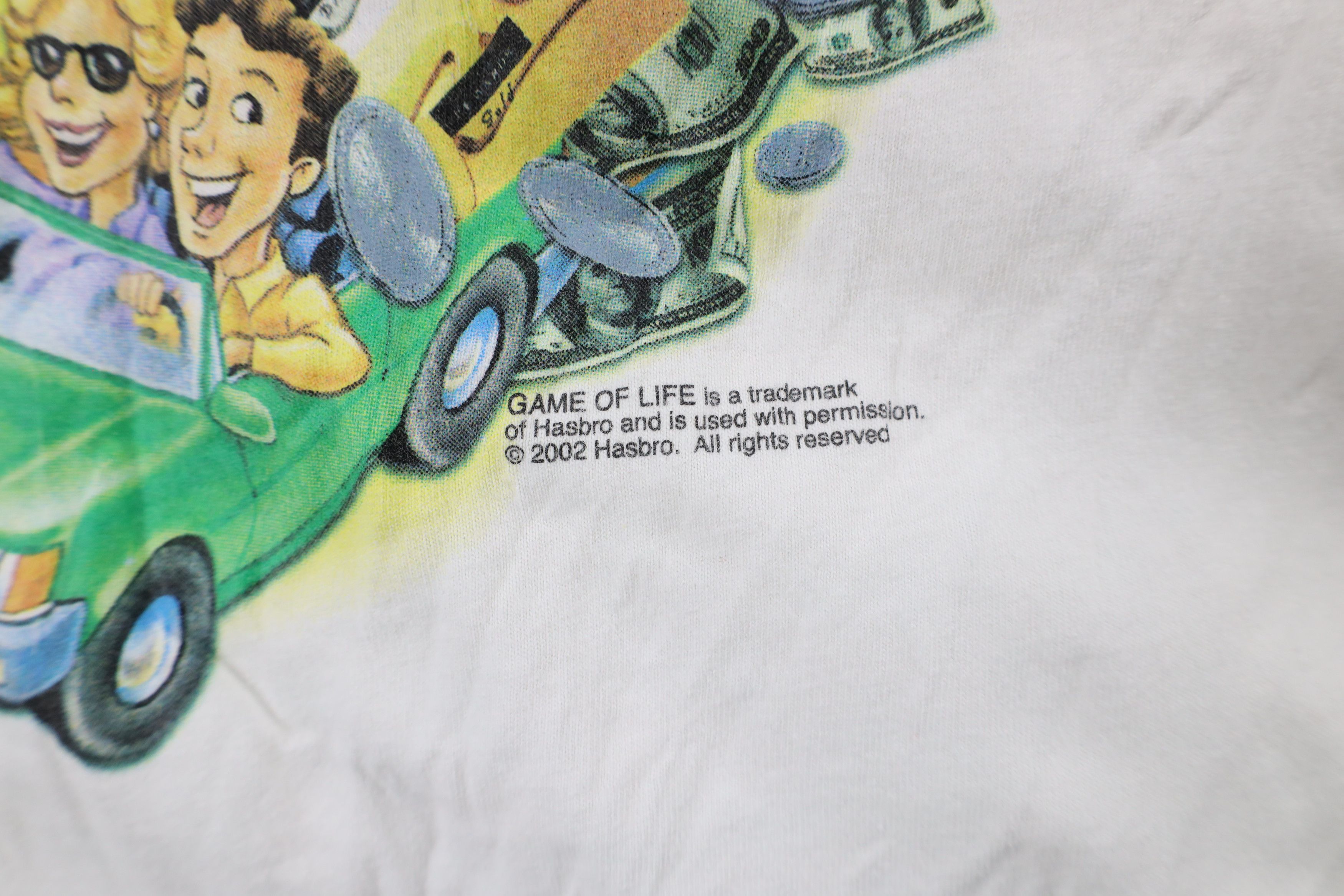 Vintage Vintage Y2K 2002 Casino Game of Life Giveaway T-Shirt White Size US L / EU 52-54 / 3 - 10 Thumbnail
