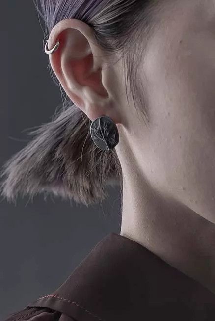 Uma Wang Detaj Uma Wang Herb Circular Silver White Earrings Size ONE SIZE - 6 Thumbnail