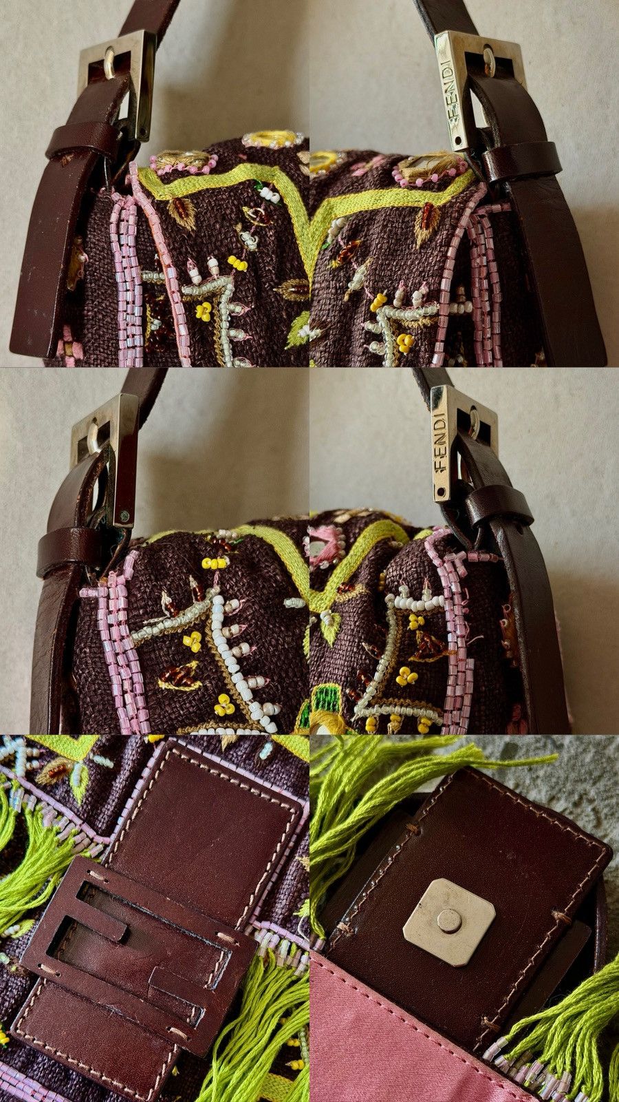 Fendi Fendi - Karl Lagerfeld - 2000's Beaded Fringe - Baguette Bag Size ONE SIZE - 18 Thumbnail