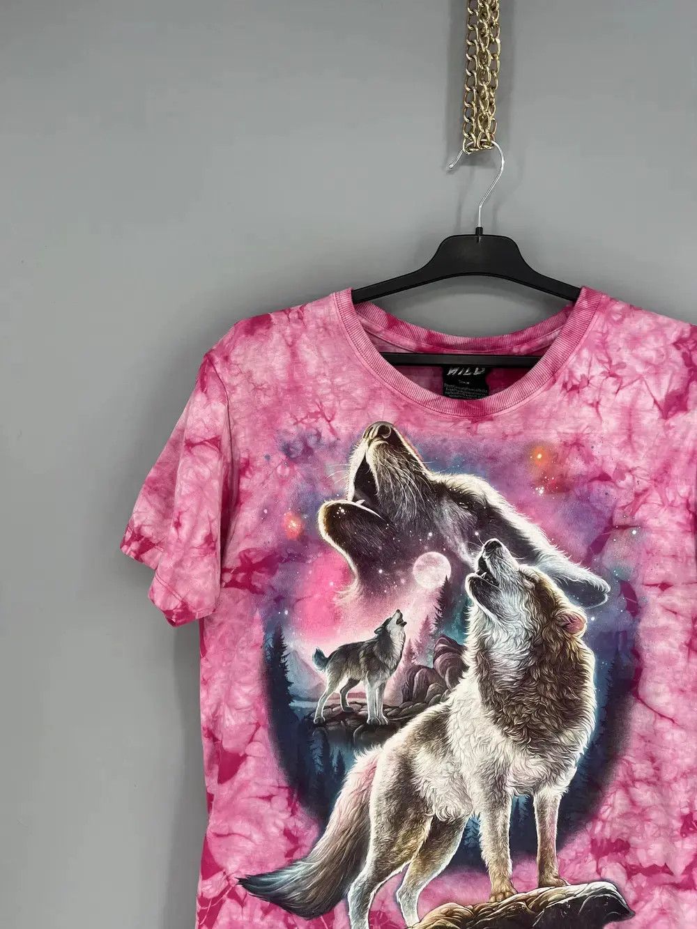 Other Vintage 90s Wolf Face Boxy Fit Tee WILD Dead Horror Print Size US M / EU 48-50 / 2 - 3 Thumbnail