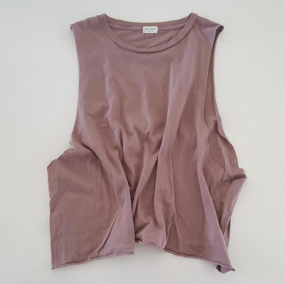 Designer Light Chocolate Studded Melville Muscle Tank Size ONE SIZE - 1 Thumbnail