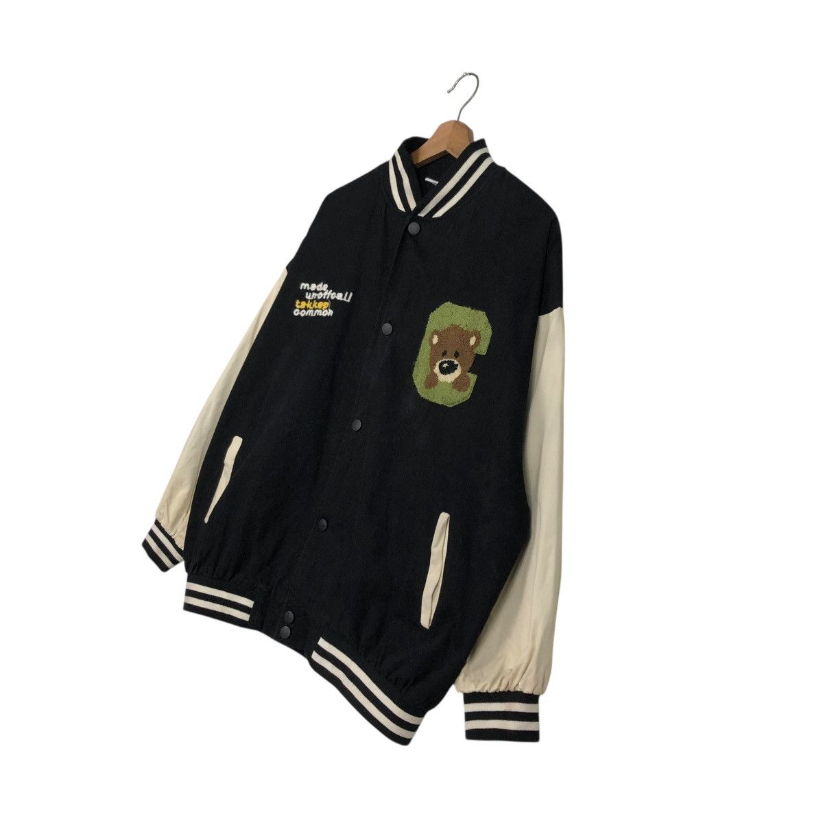 Japanese Brand 🔥VINTAGE BOMBER JACKET VARSITY HOOK BIG LOGO DESIGN CARTOON Size US XL / EU 56 / 4 - 4 Thumbnail
