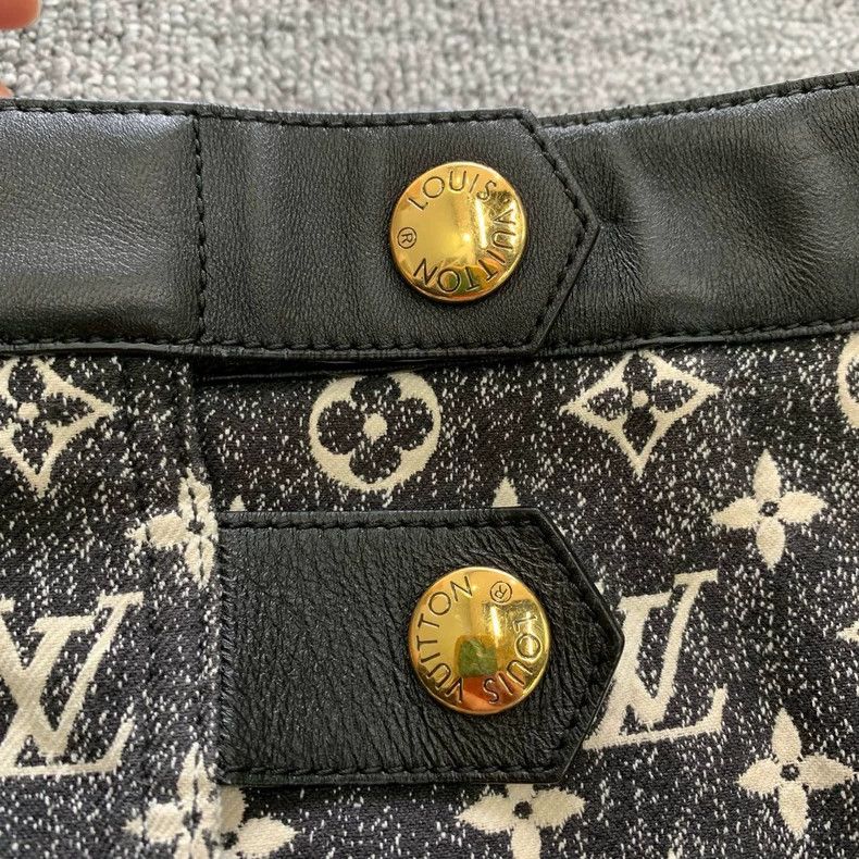 Louis Vuitton Louis Vuitton Black presbyopic full-print gradient denim s Size 41" - 9 Thumbnail