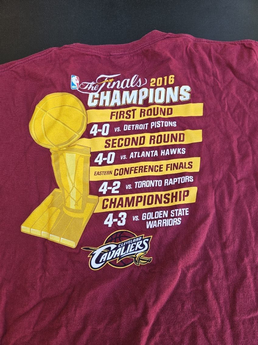 NBA Cleveland Cavaliers 2016 NBA Finals Champions Fanatics Tee Size US XXL / EU 58 / 5 - 4 Thumbnail