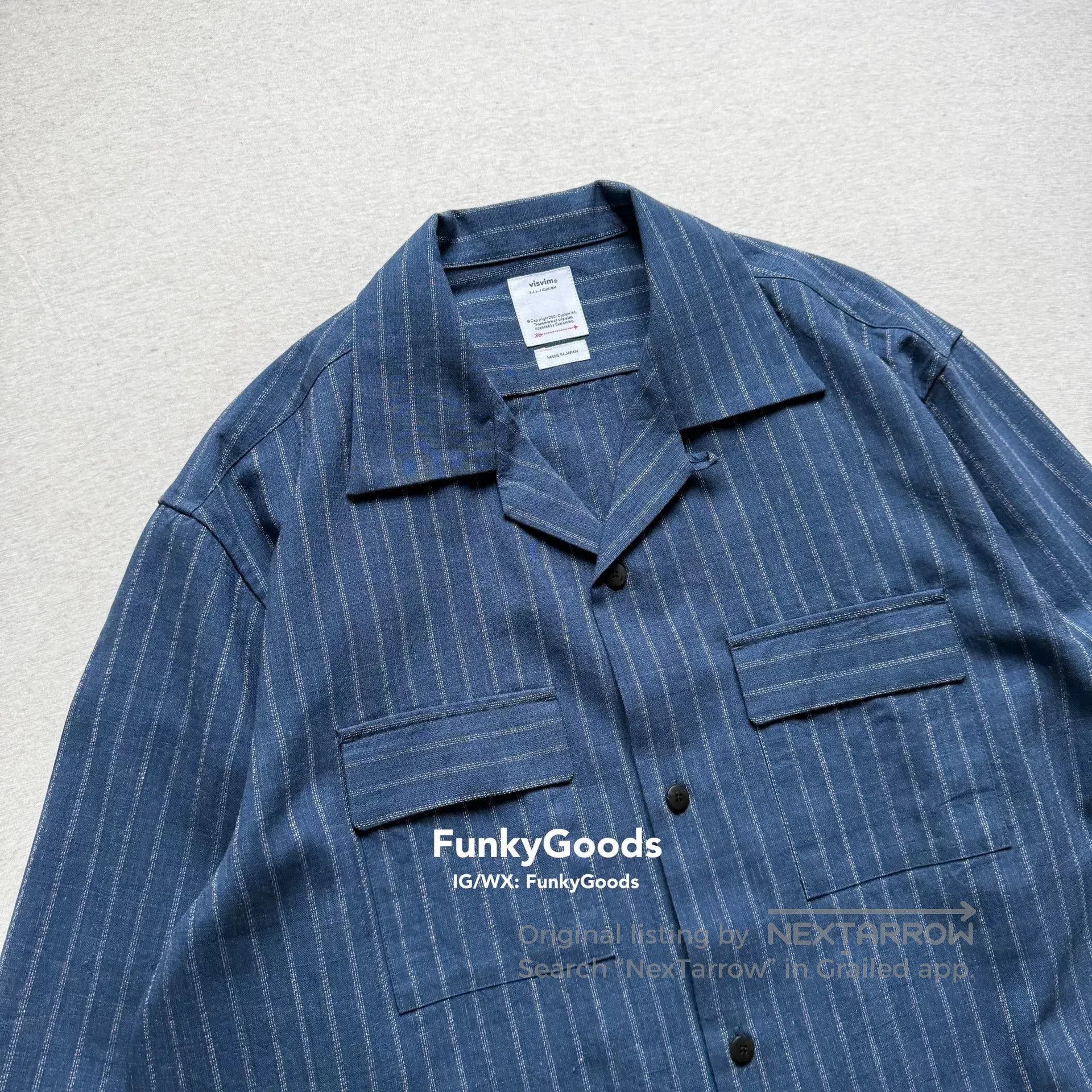 Visvim Visvim 25aw Keesey Stripes L/S Shirt. Size US XL / EU 56 / 4 - 3 Thumbnail