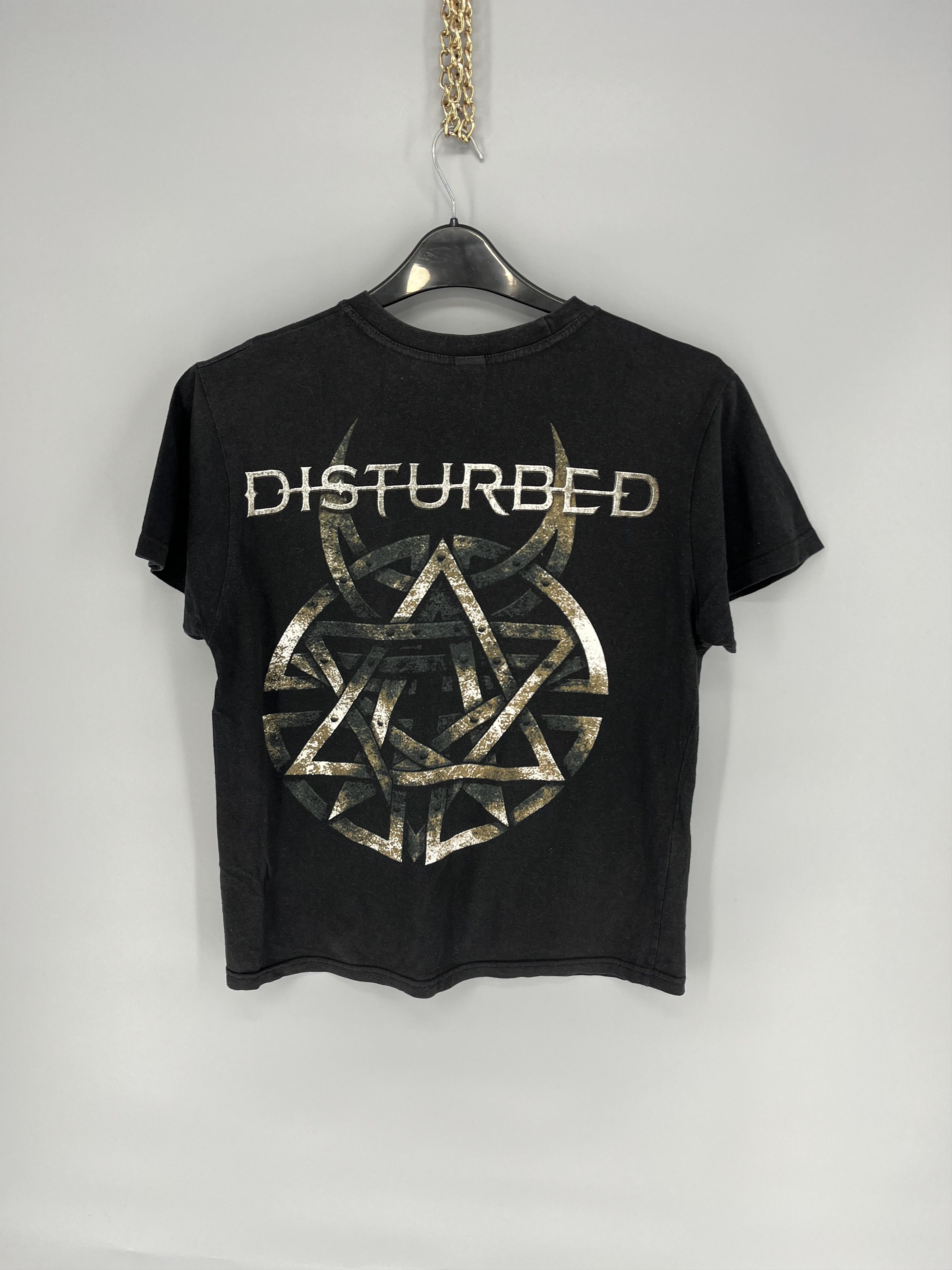 Band Tees Vintage Y2K Disturbed Metal Band Grunge Faded Double Sided Size US M / EU 48-50 / 2 - 8 Thumbnail
