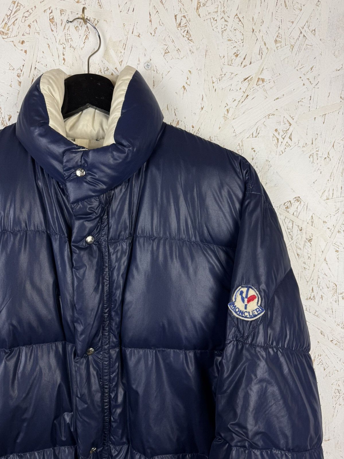 Moncler 70s Vintage Moncler Puffer Down Jacket Blue Size ~M Size US M / EU 48-50 / 2 - 2 Thumbnail