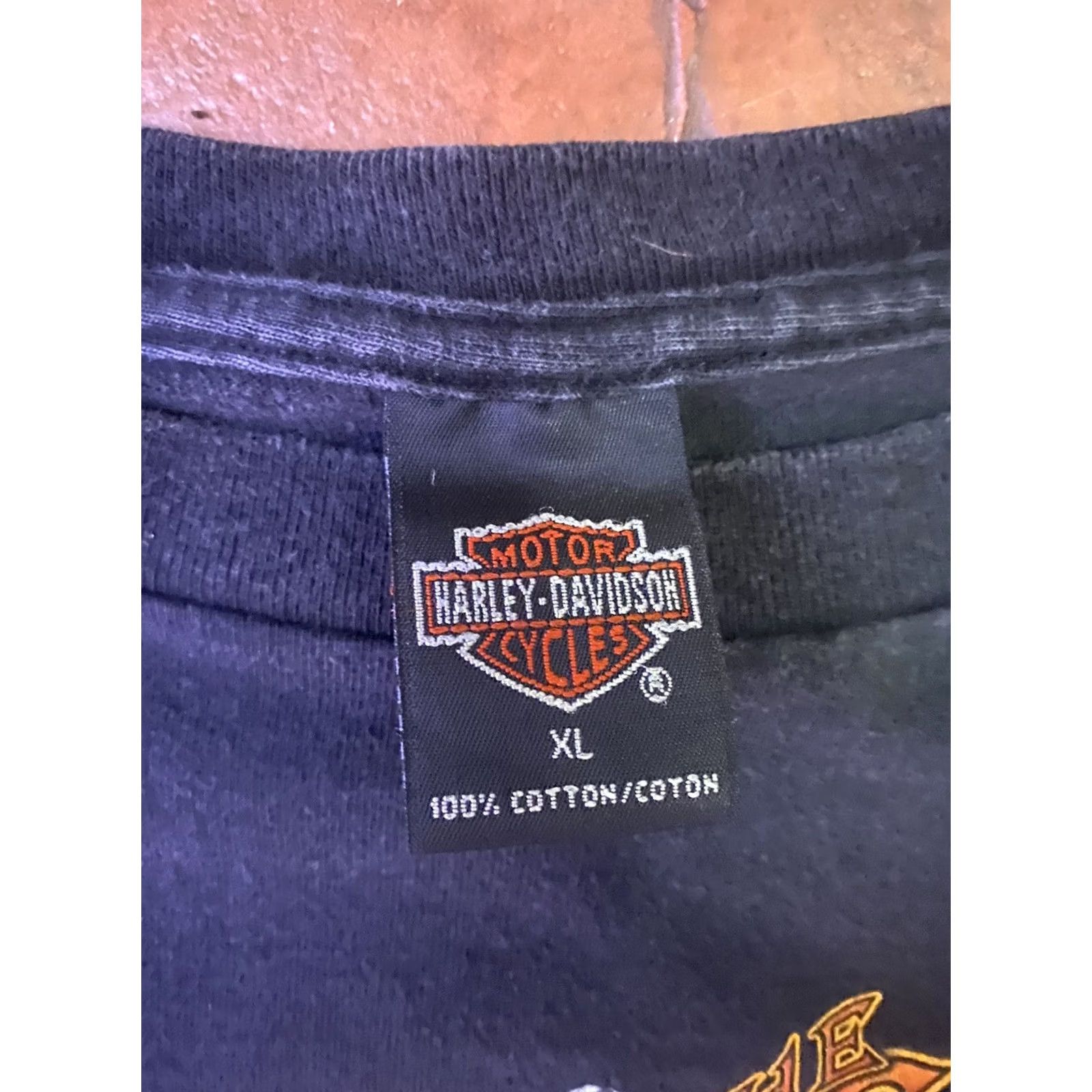 Harley Davidson VINTAGE Harley-Davidson Wolf Call Of The Wild Eagle Black T Shirt XL USA Mens Short Sleeve Crew Neck Logo Graphic Print 90s Pretreated? Size US XL / EU 56 / 4 - 2 Thumbnail