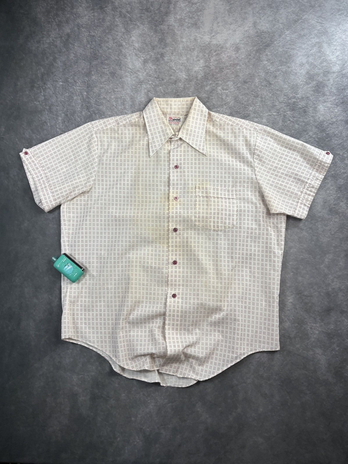 Vintage 1960s Vintage Shortsleeve Shirt Pattern Perma Press Summer Size US M / EU 48-50 / 2 - 10 Thumbnail