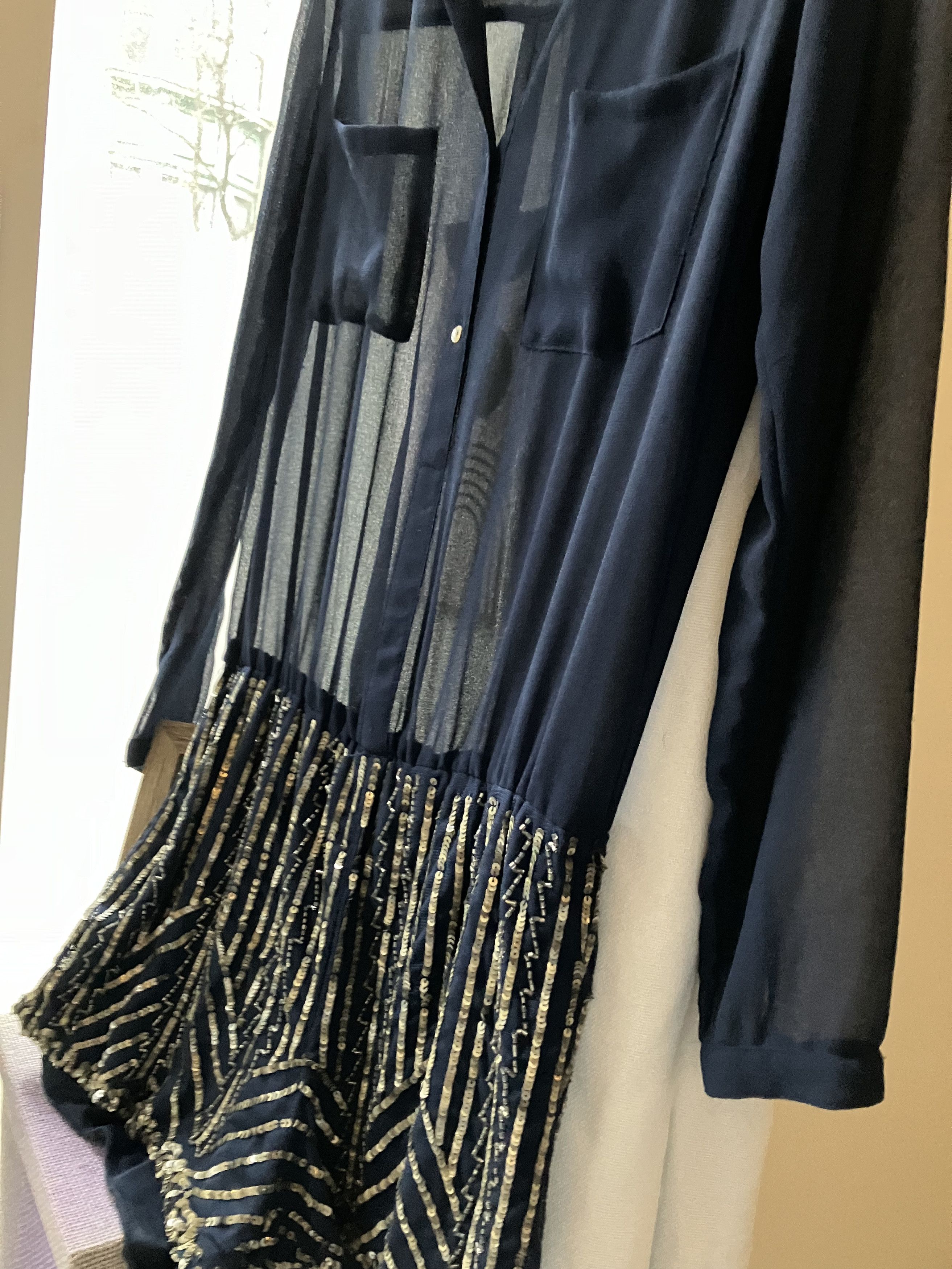 Zara Blue and Gold Romper Size XS / US 0-2 / IT 36-38 - 1 Thumbnail
