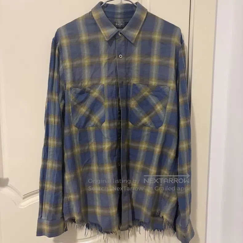 Amiri Amiri Violet rendering shirt Size US S / EU 44-46 / 1 - 1 Thumbnail