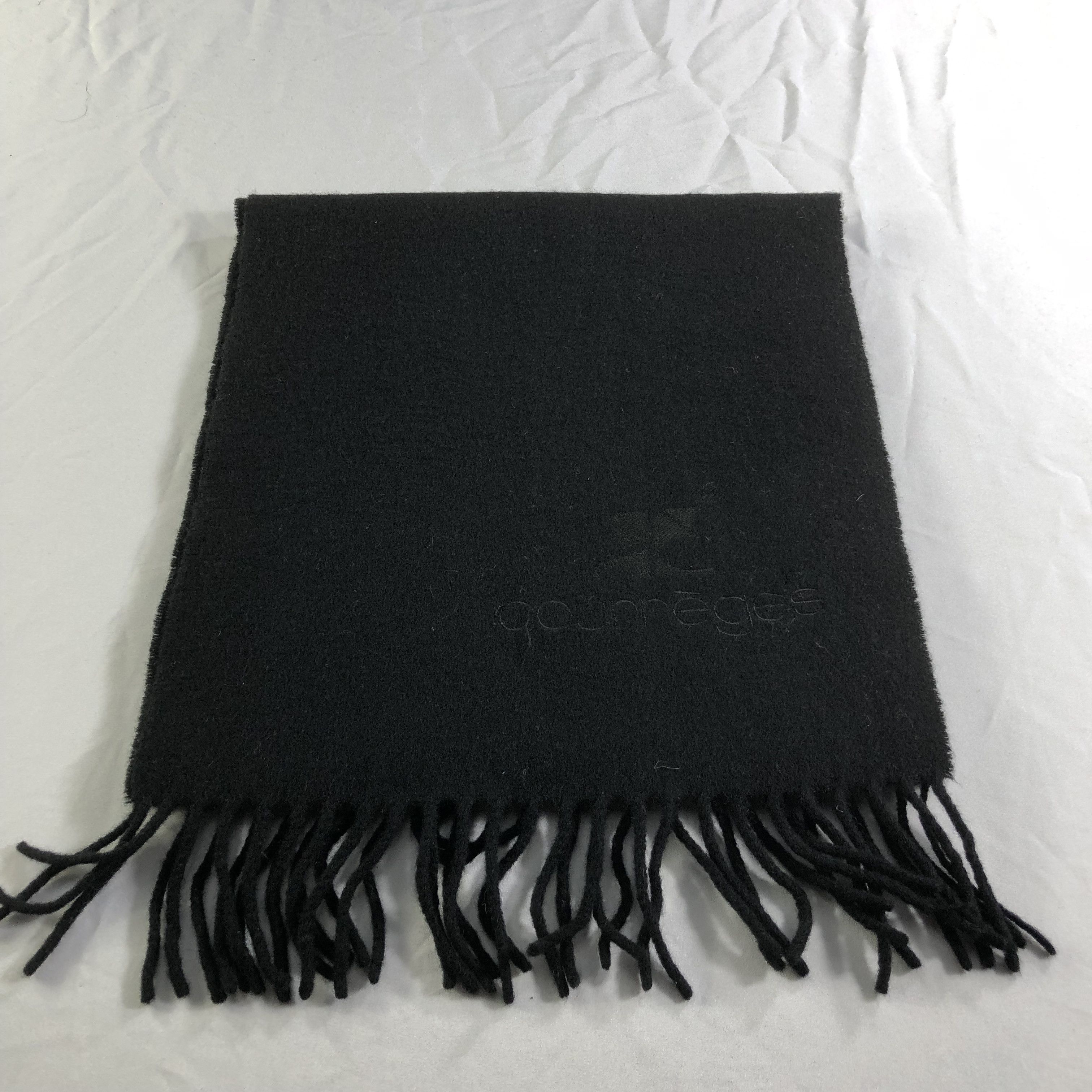 Courreges Courreges Plain Wool Scarf Muffler Neckwear V2206 Size ONE SIZE - 2 Thumbnail