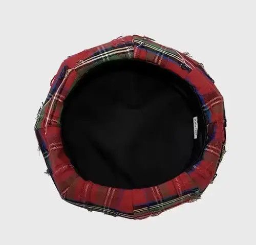 Other Tartan plaid distressed beret hat Size ONE SIZE - 3 Thumbnail