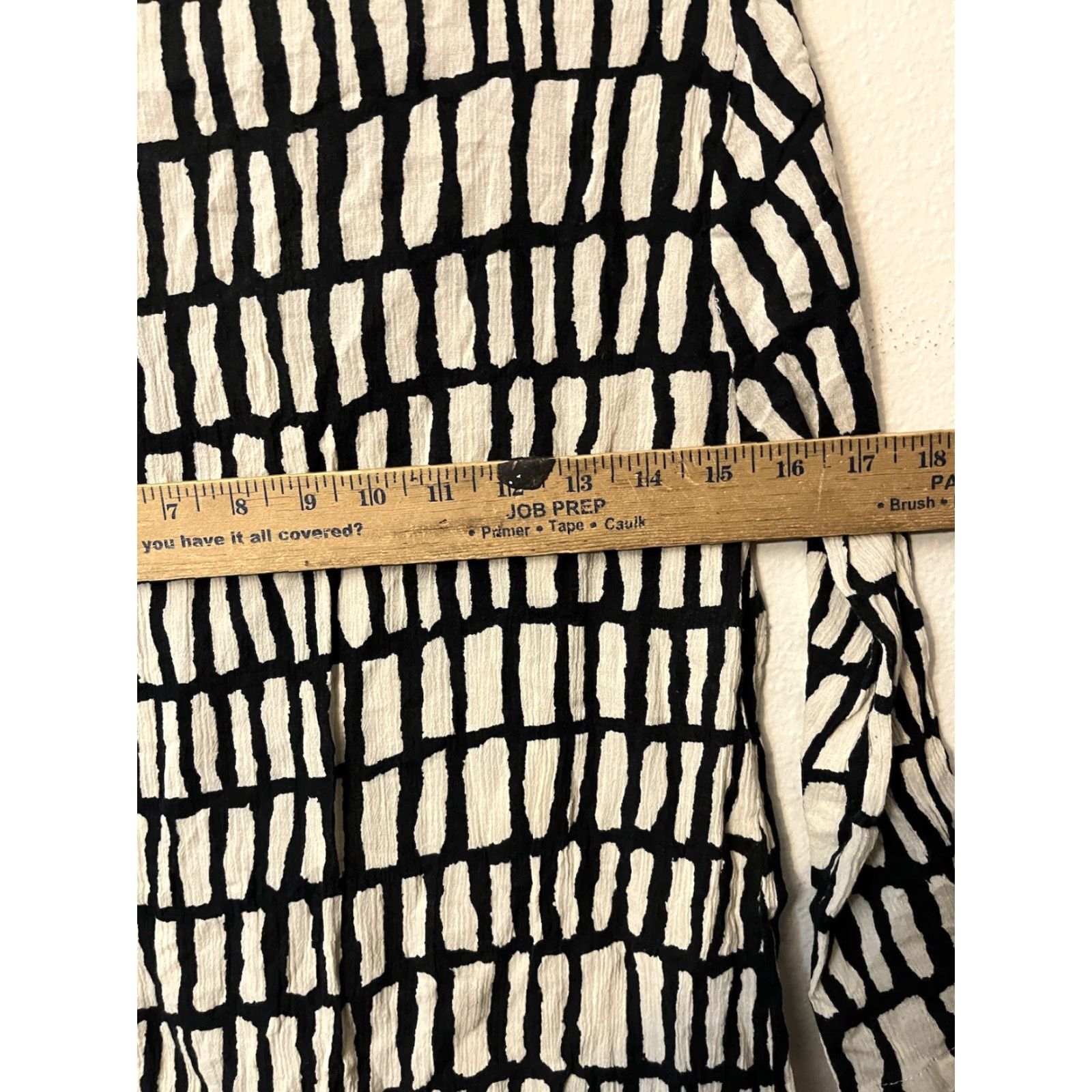 J.Crew J.CREW Blouse Shirt Women’s White & Black V-Neck 3/4 Sleeve Pullover Tissue Tunic XS Multicolor Classic 100% Cotton Size XS / US 0-2 / IT 36-38 - 7 Thumbnail