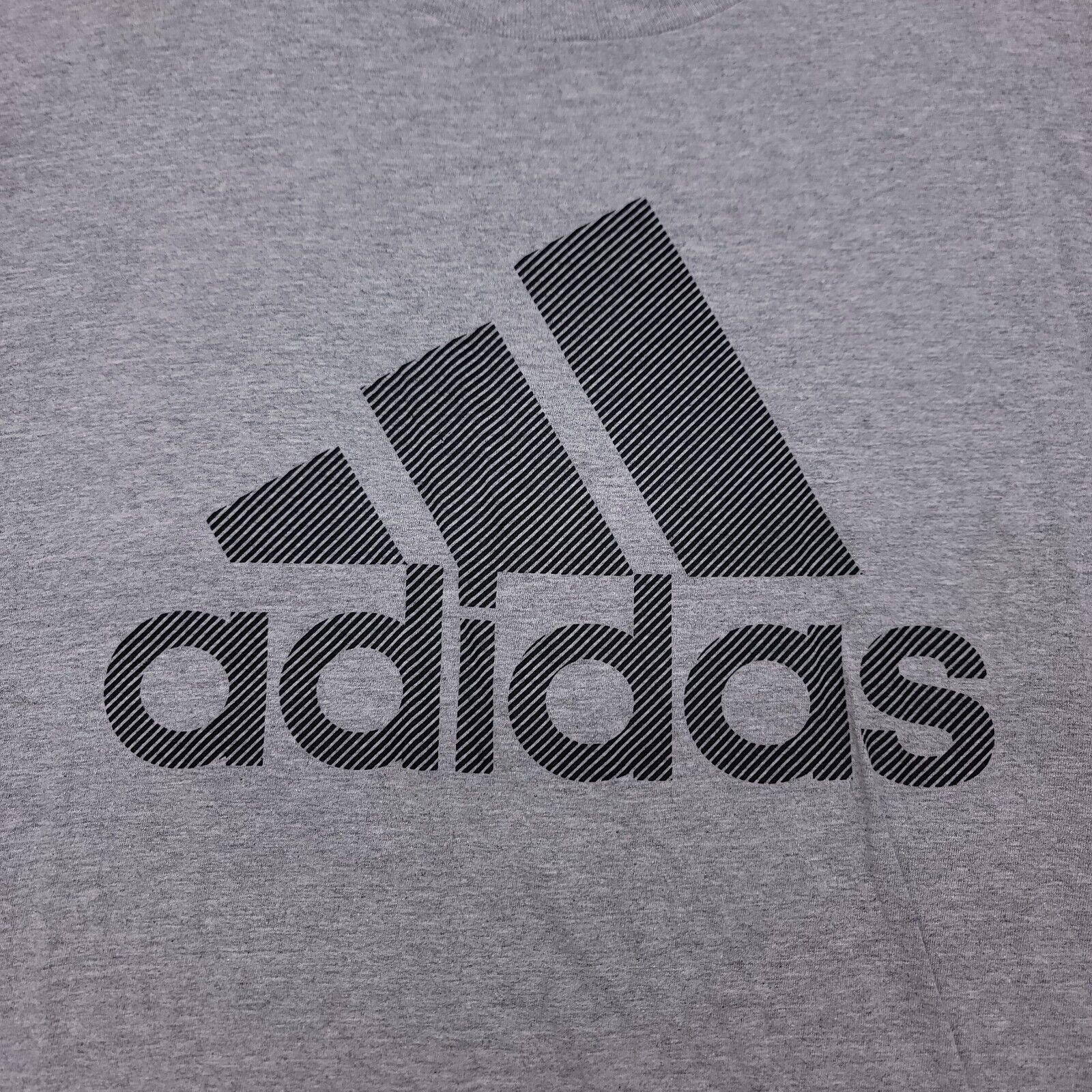 Adidas Adidas Casual Graphic T-Shirt Adult Mens Size Large L Gray Size US L / EU 52-54 / 3 - 3 Thumbnail