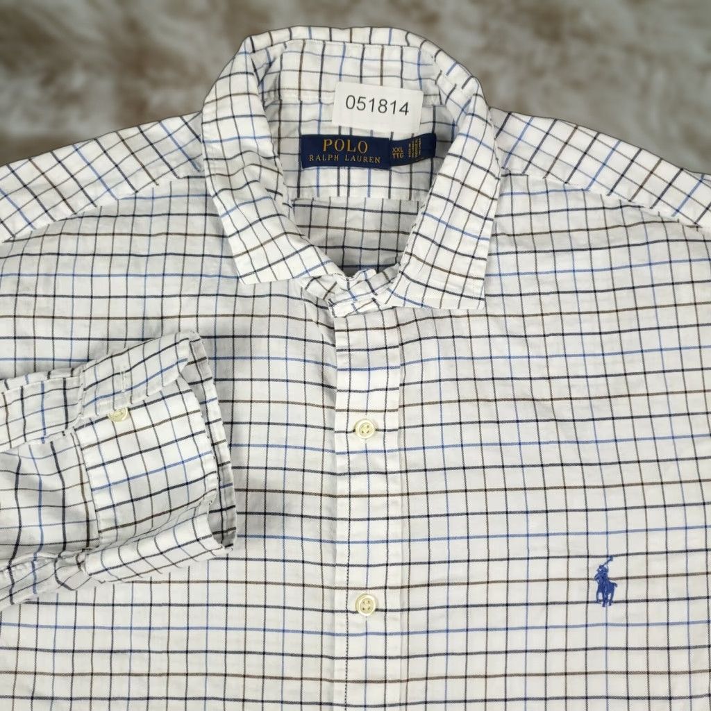 Ralph Lauren RALPH LAUREN Button-Up Shirt Mens 2XL White Check Long Sleeve Casual Classic Preppy Size US XXL / EU 58 / 5 - 1 Thumbnail