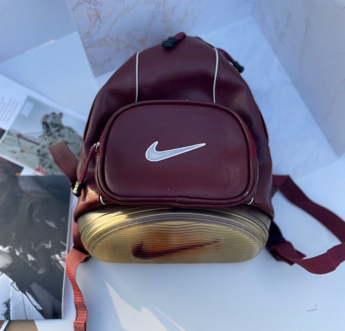 Nike Nike vintage leather backpack Size ONE SIZE - 5 Thumbnail
