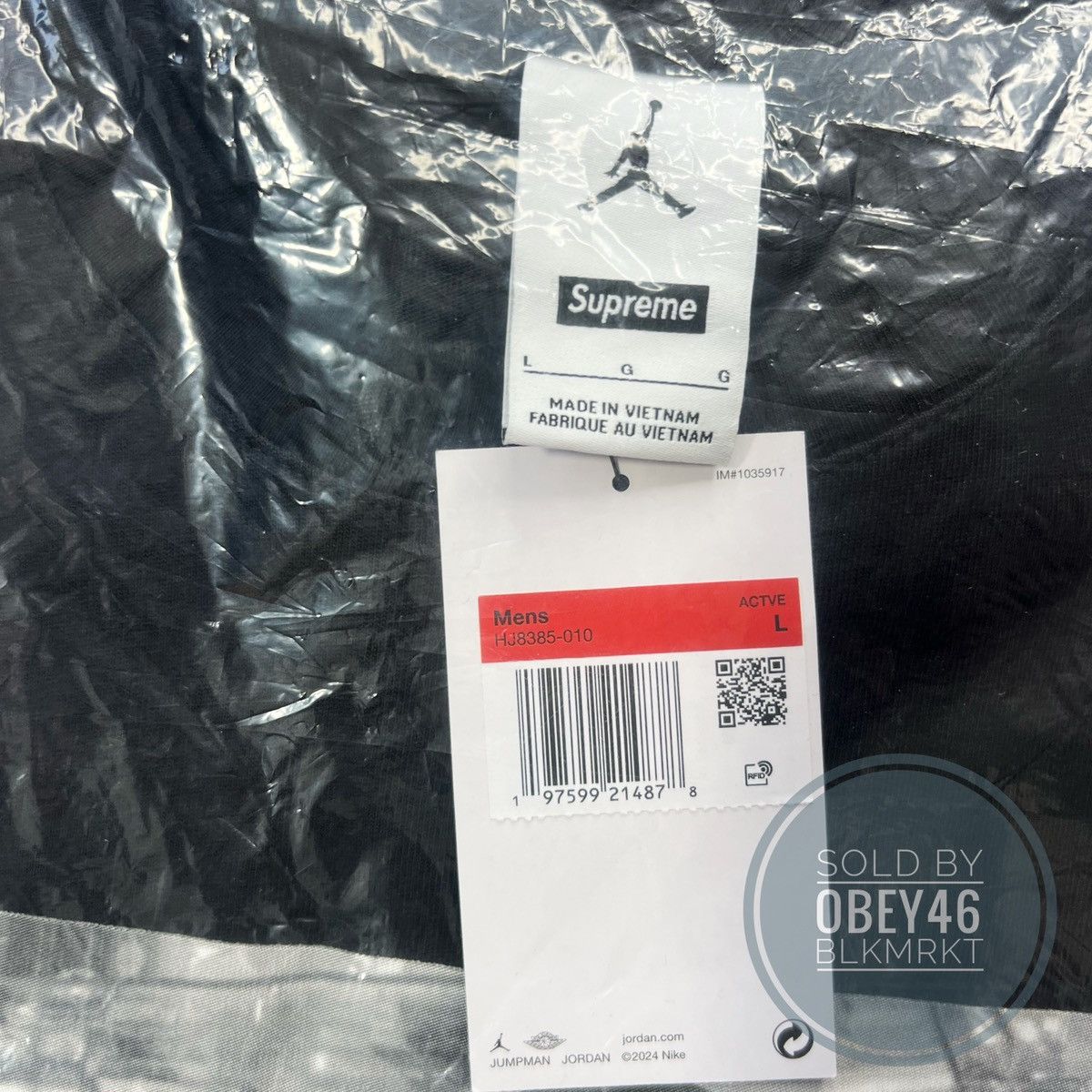 Supreme Supreme Jordan Biggie S/S Top Black Shirt L Size US L / EU 52-54 / 3 - 3 Thumbnail