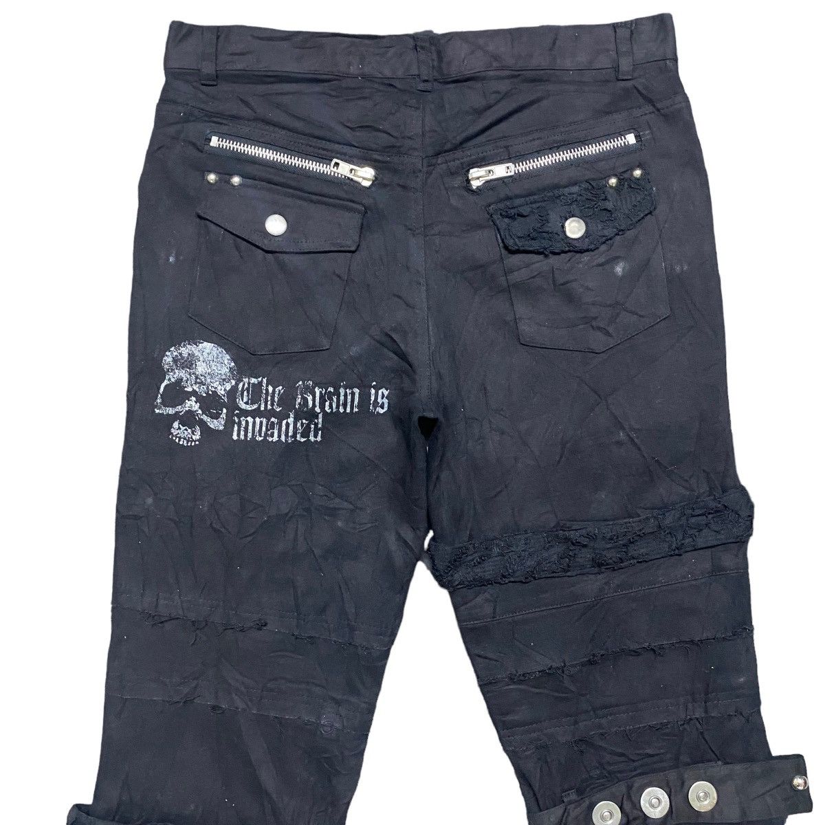 Sex Pot ReVeNGe Sexpot Revenge Bondage Pants' The Brain Is Invaded' Size US 33 - 10 Thumbnail