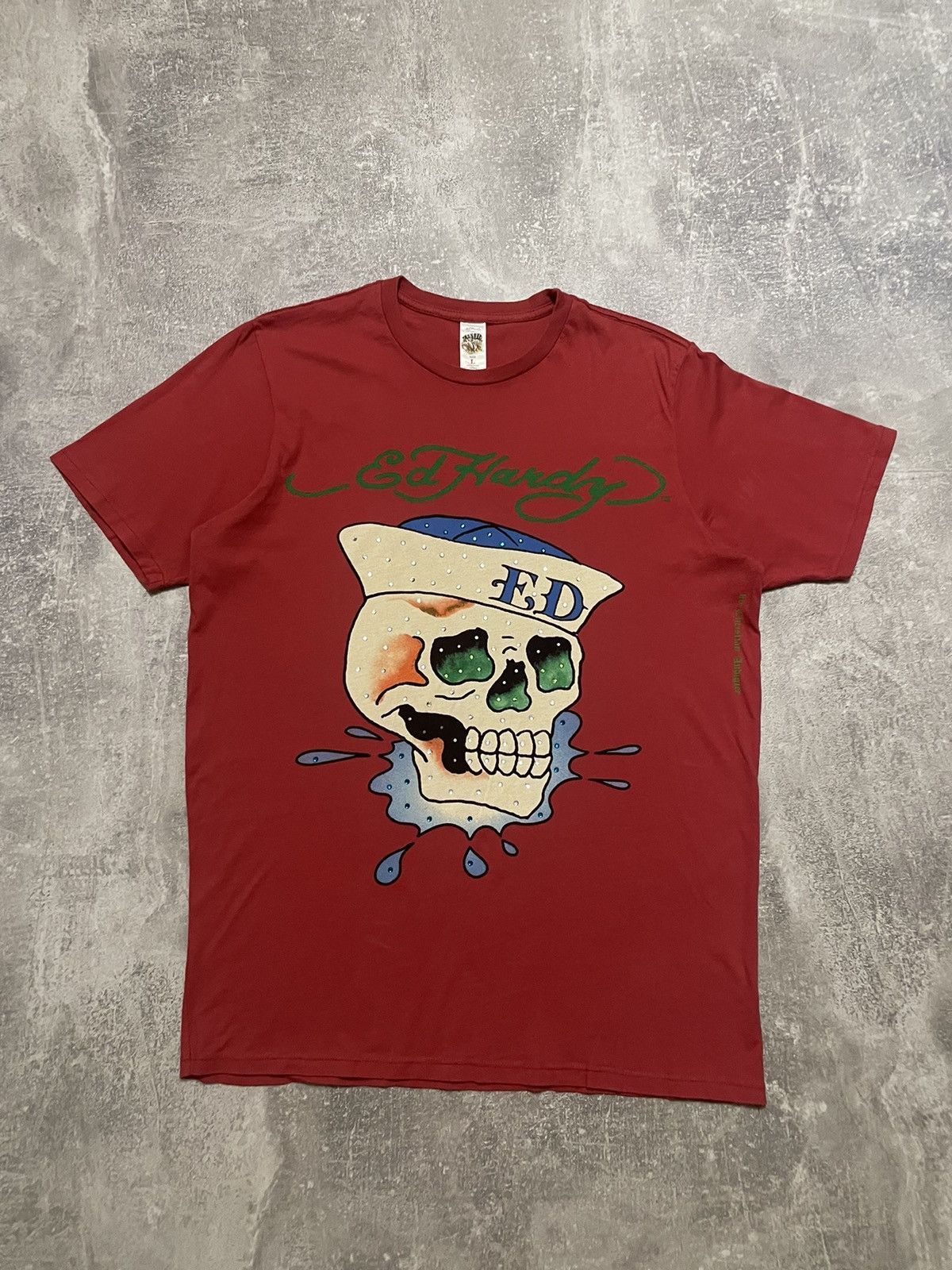 Christian Audigier Vintage Ed Hardy T-shirt Y2K Size US L / EU 52-54 / 3 - 1 Thumbnail