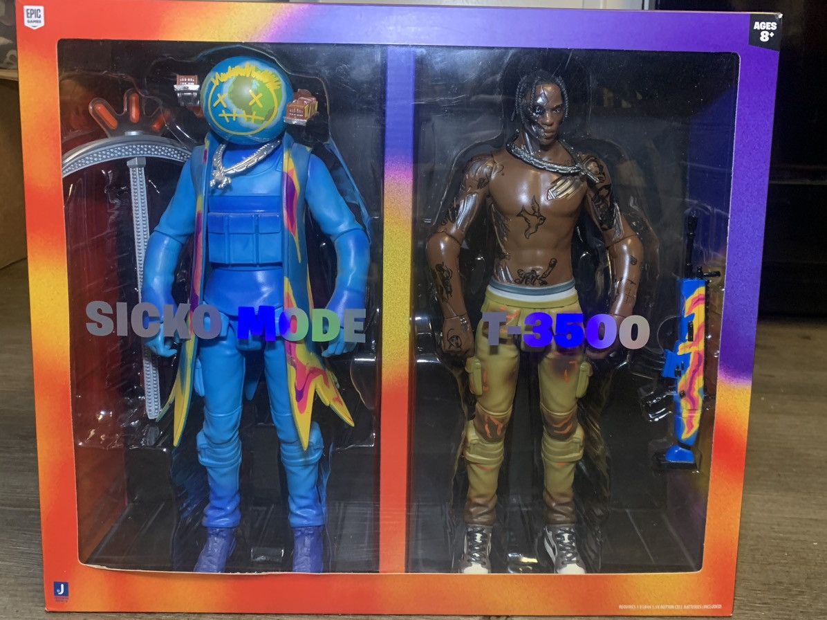 Travis Scott Travis Scott X Fortnite action figure DUO set | Grailed