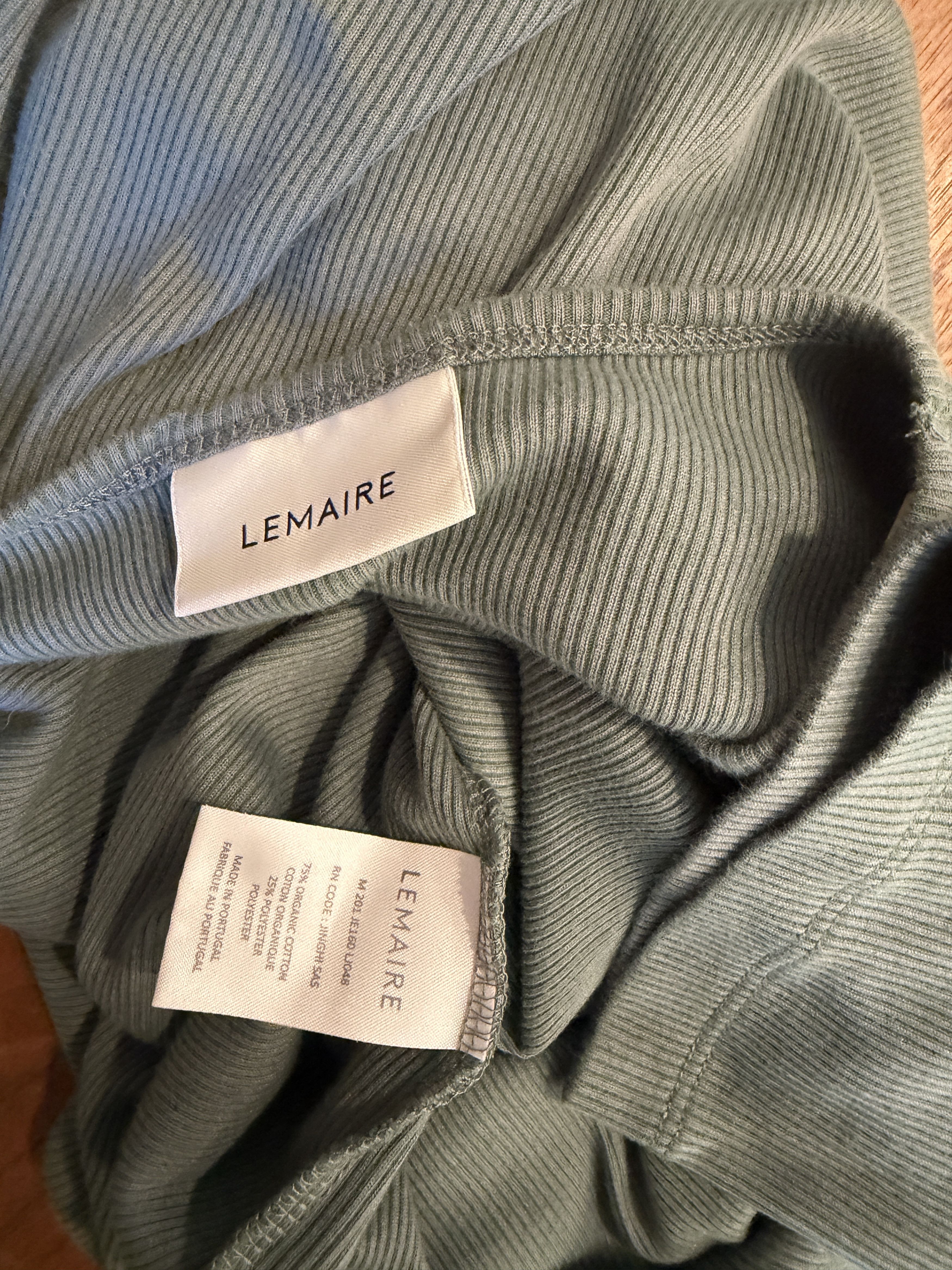 Lemaire Ribbed T-Shirt Size US M / EU 48-50 / 2 - 4 Thumbnail