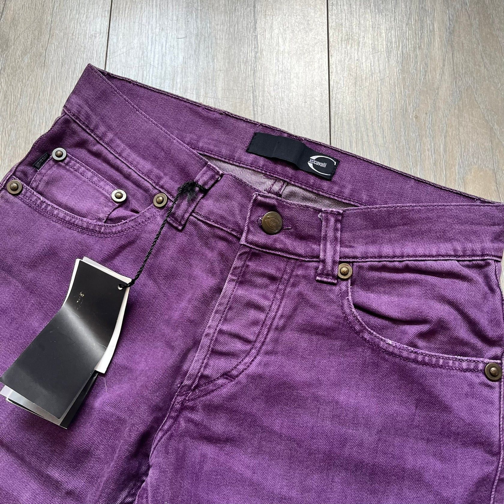 Just Cavalli Just Cavalli 2010's Purple Slim Jeans Size US 29 - 3 Thumbnail