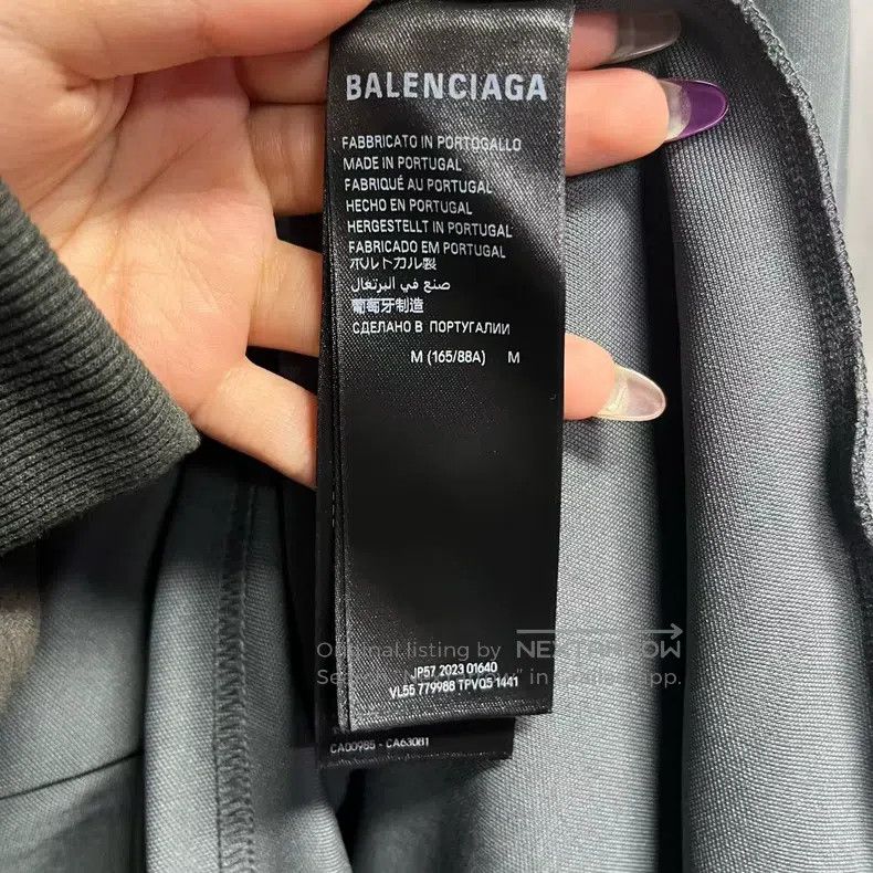 Balenciaga Balenciaga Gray Pattern V-Neck Casual Loose Ski Jacket Lon Size US M / EU 48-50 / 2 - 4 Thumbnail
