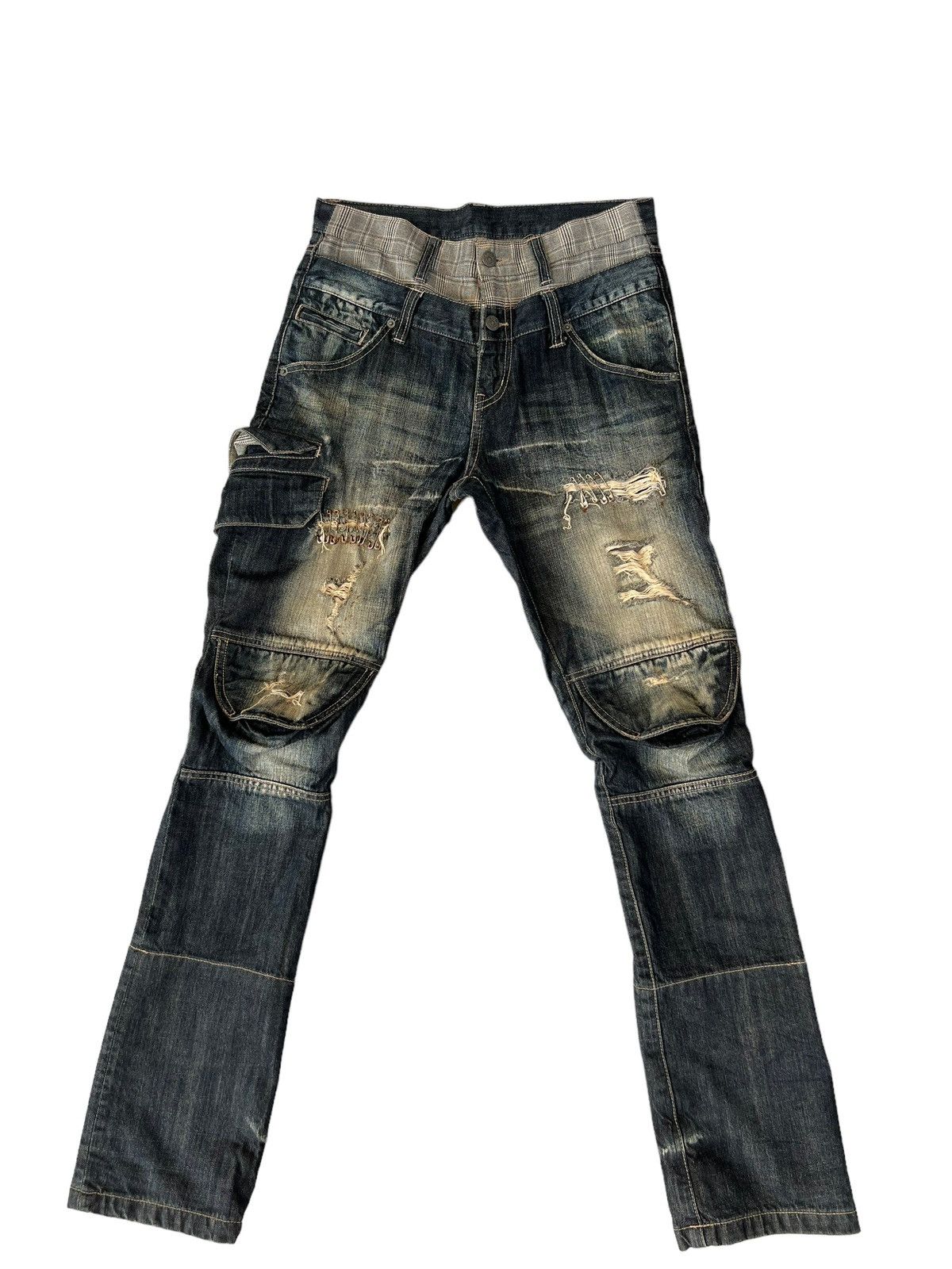 image of Vintage Ppfm Distressed Rips Denim Pant, Men's (Size 30)