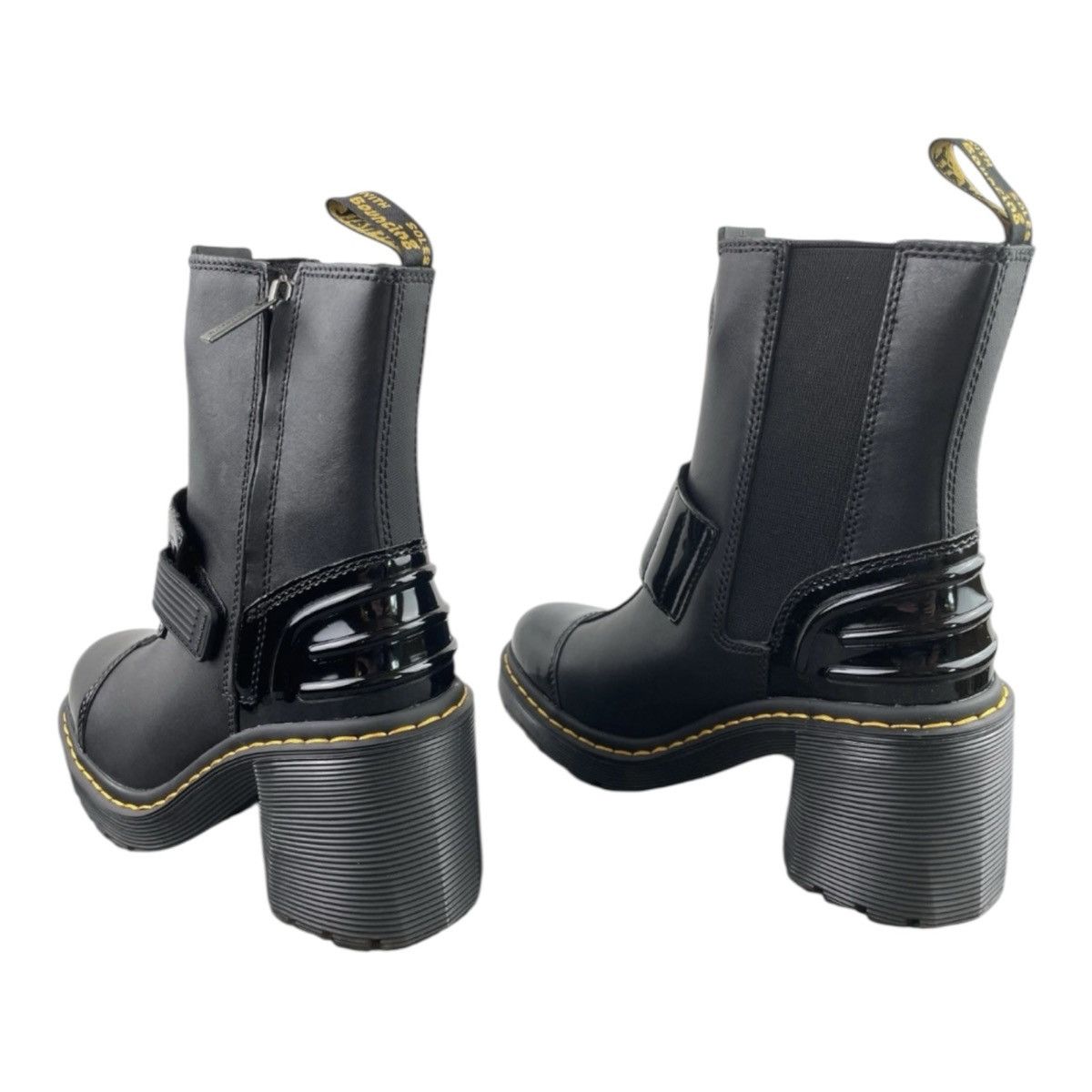 Dr. Martens Dr Martens Jadon Max Strap Platform Boots Black Patent Size US 7 / IT 37 - 4 Thumbnail
