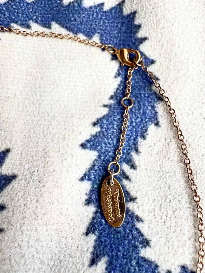 Vivienne Westwood Vivienne Westwood Vintage Pink Flat Saturn Necklace Size ONE SIZE - 4 Thumbnail