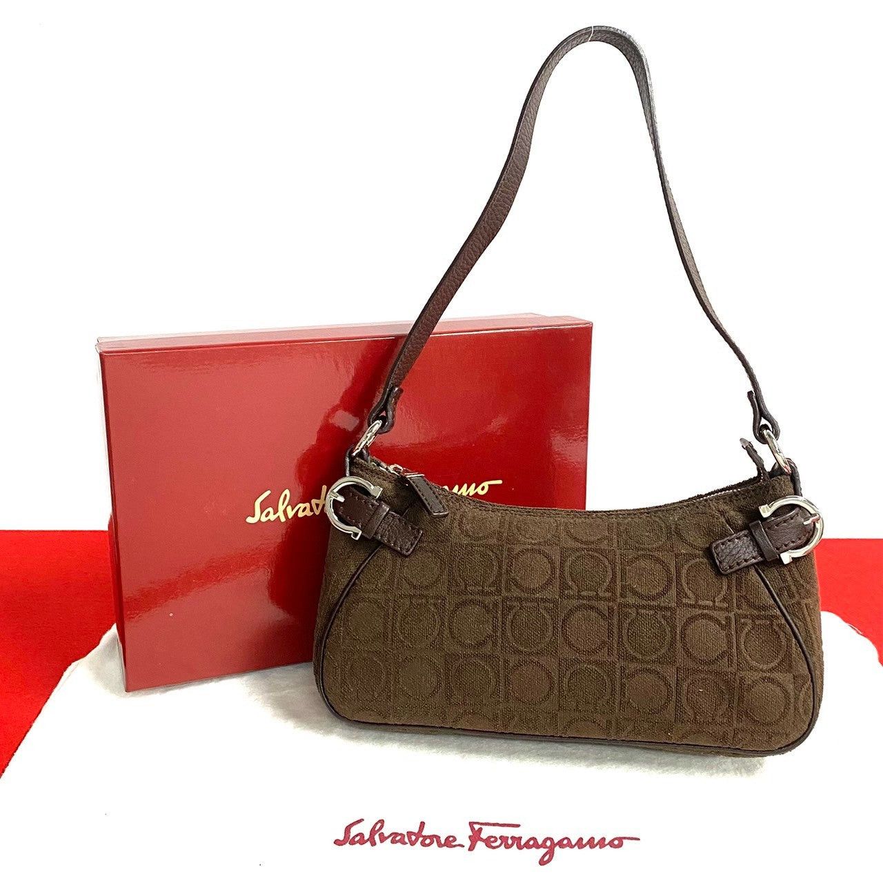 Salvatore Ferragamo Salvatore Ferragamo Shoulder Bag Brown Other 