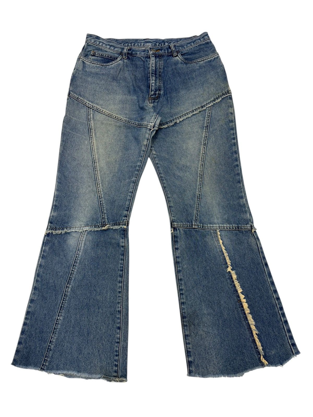 If Six Was Nine Tornado Mart Recontructed Style Flare Bootcut Paleo2 Jeans Size 31" - 1 Thumbnail