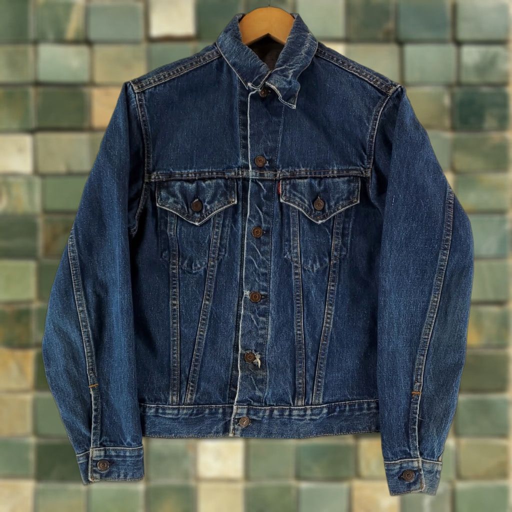 Levi's VINTAGE Levi's Trucker Jacket 70505 Blue Mens M 36/38 Big E